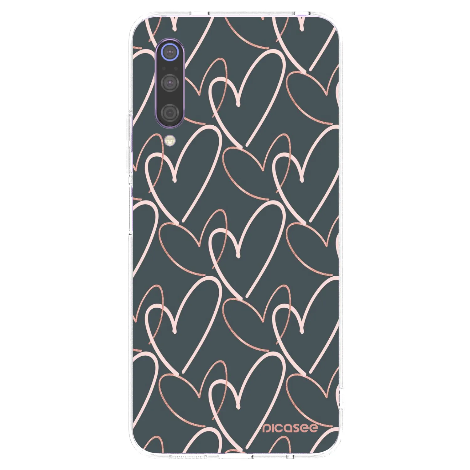 Picasee átlátszó szilikon tok az alábbi mobiltelefonokra Xiaomi Mi 9 - Lots of love