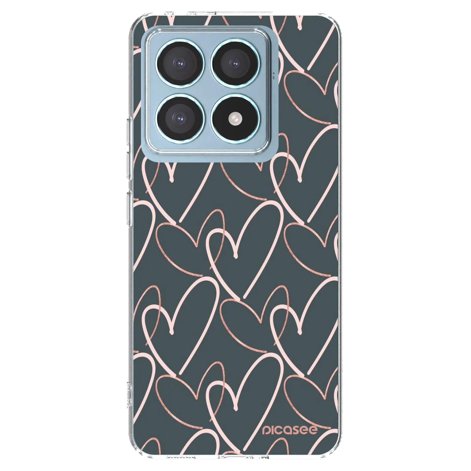 Picasee átlátszó szilikon tok az alábbi mobiltelefonokra Xiaomi 14T Pro - Lots of love