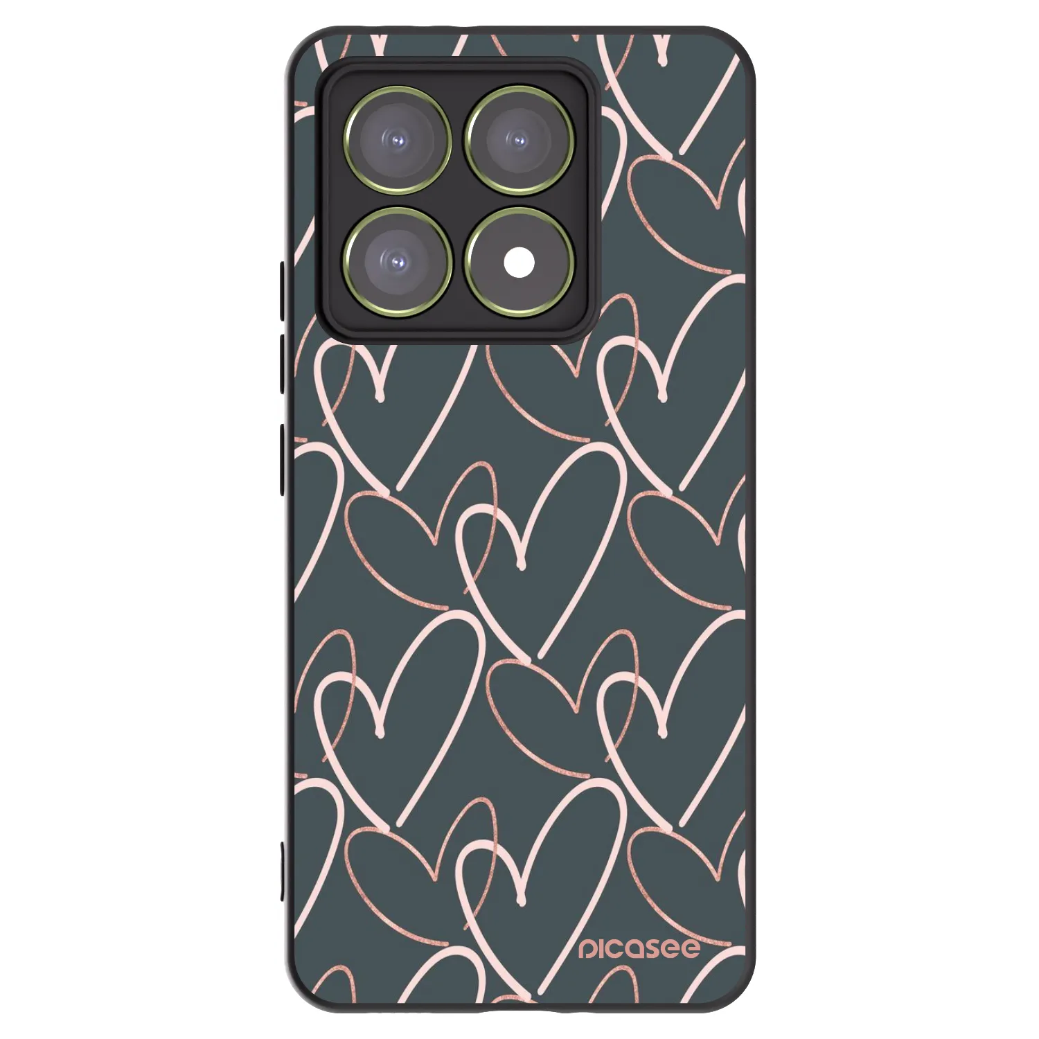 Picasee fekete szilikon tok az alábbi mobiltelefonokra Xiaomi 14T - Lots of love