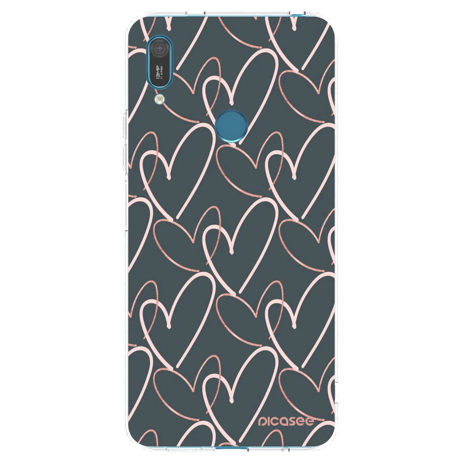 Picasee átlátszó szilikon tok az alábbi mobiltelefonokra Huawei Y7 2019 - Lots of love