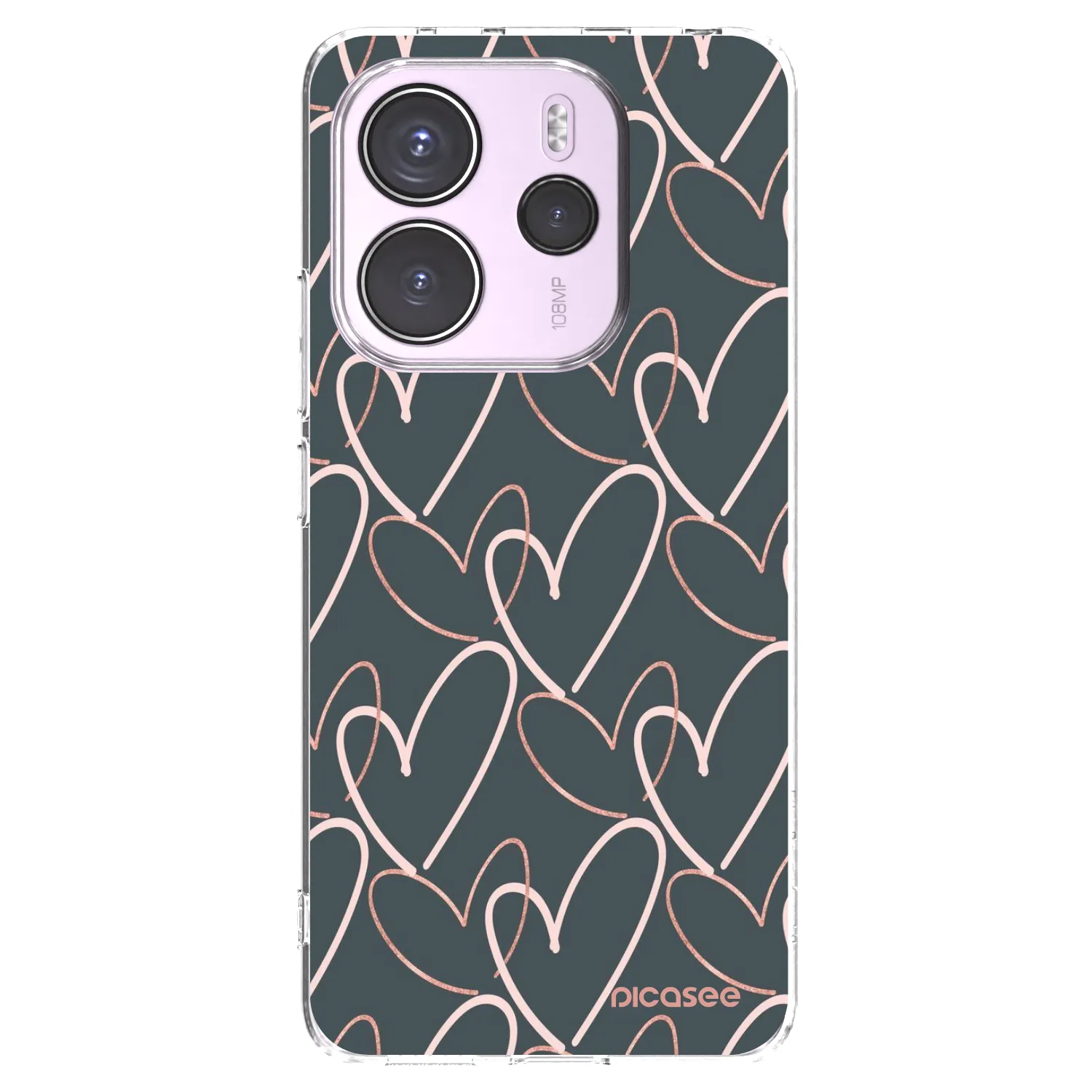 Picasee átlátszó szilikon tok az alábbi mobiltelefonokra Xiaomi Redmi Note 14 4G - Lots of love