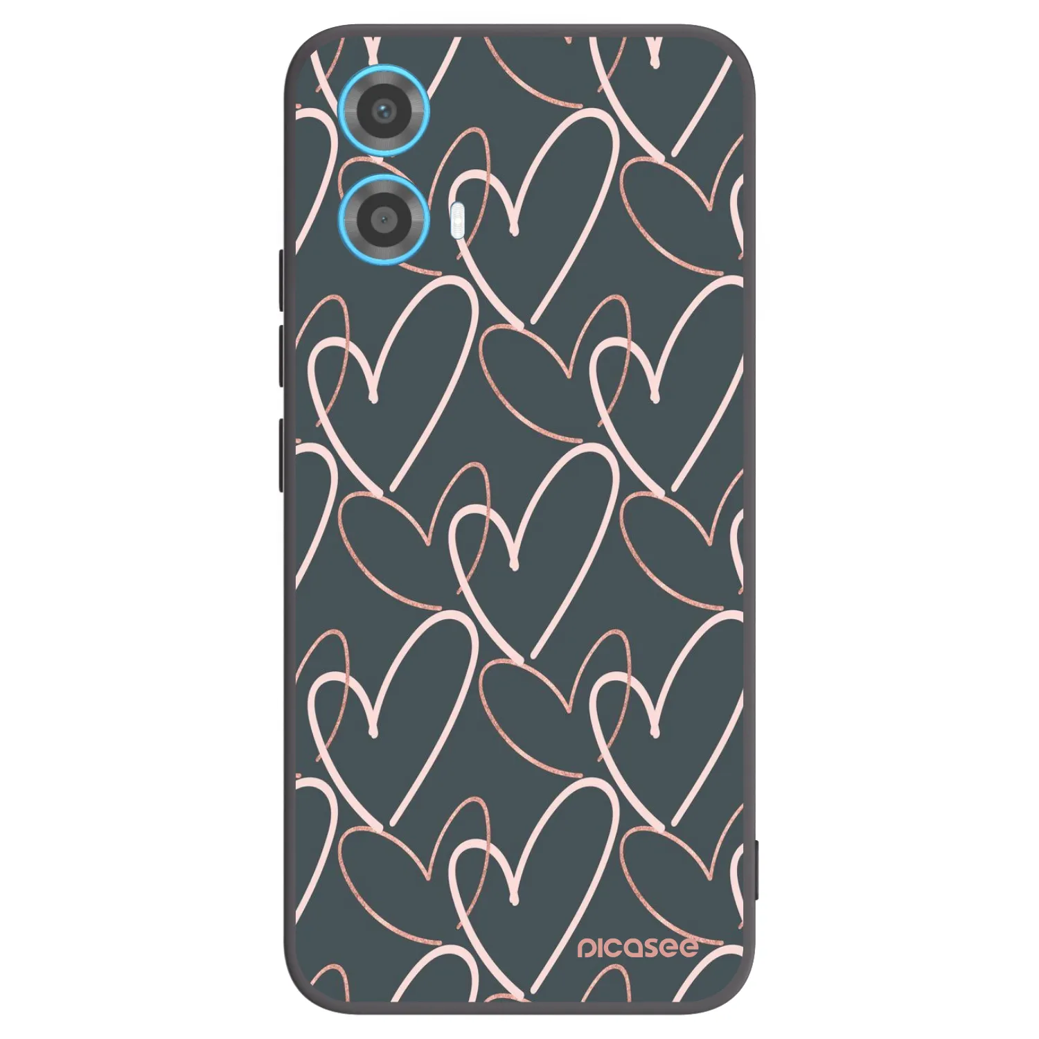 Picasee fekete szilikon tok az alábbi mobiltelefonokra Motorola Moto G34 5G - Lots of love