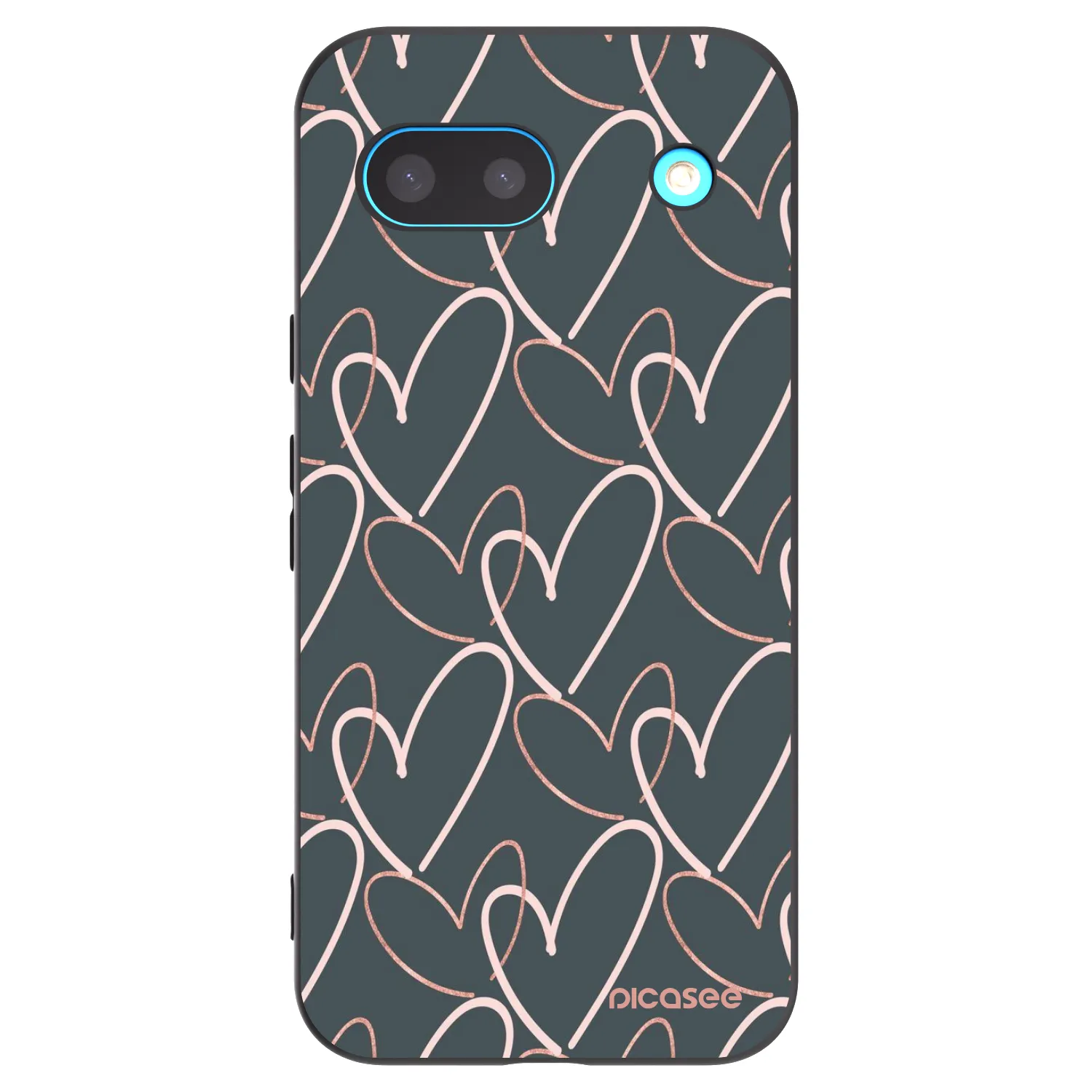 Picasee fekete szilikon tok az alábbi mobiltelefonokra Google Pixel 8 - Lots of love