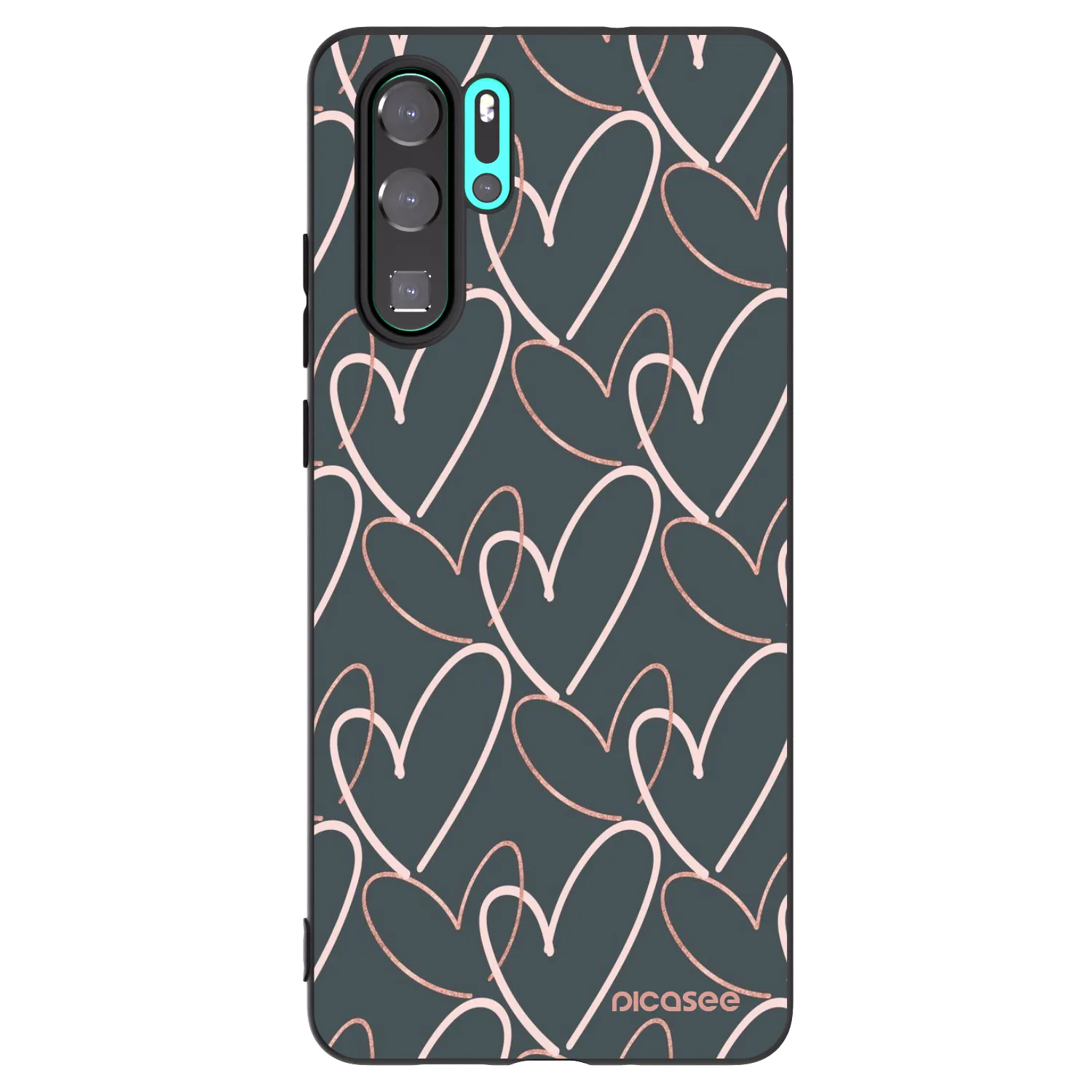 Picasee fekete szilikon tok az alábbi mobiltelefonokra Huawei P30 Pro - Lots of love