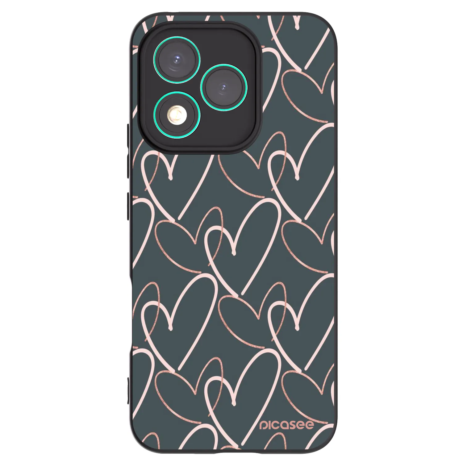 Picasee fekete szilikon tok az alábbi mobiltelefonokra Honor 400 Lite 5G - Lots of love