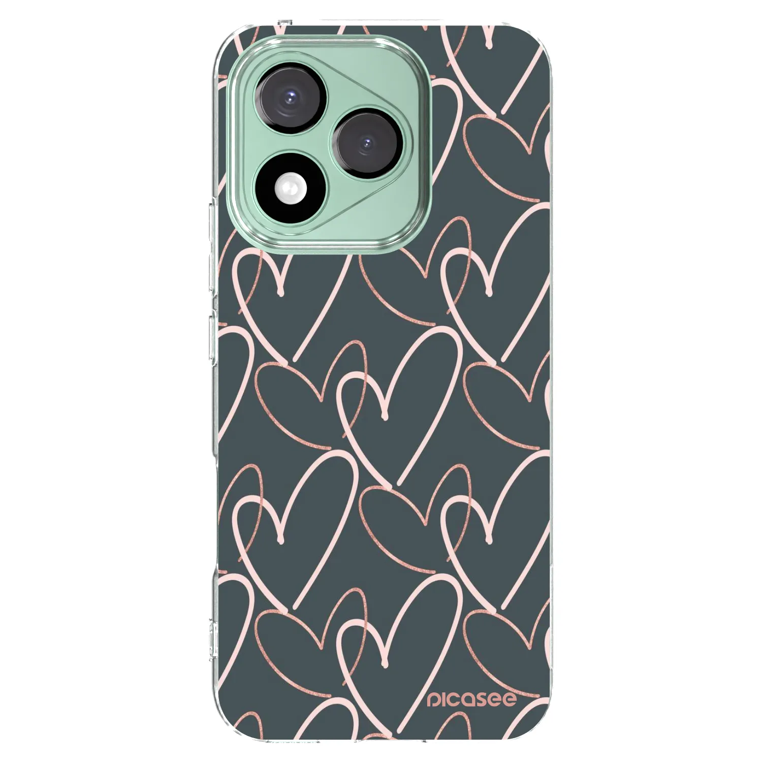 Picasee átlátszó szilikon tok az alábbi mobiltelefonokra Honor 400 Lite 5G - Lots of love
