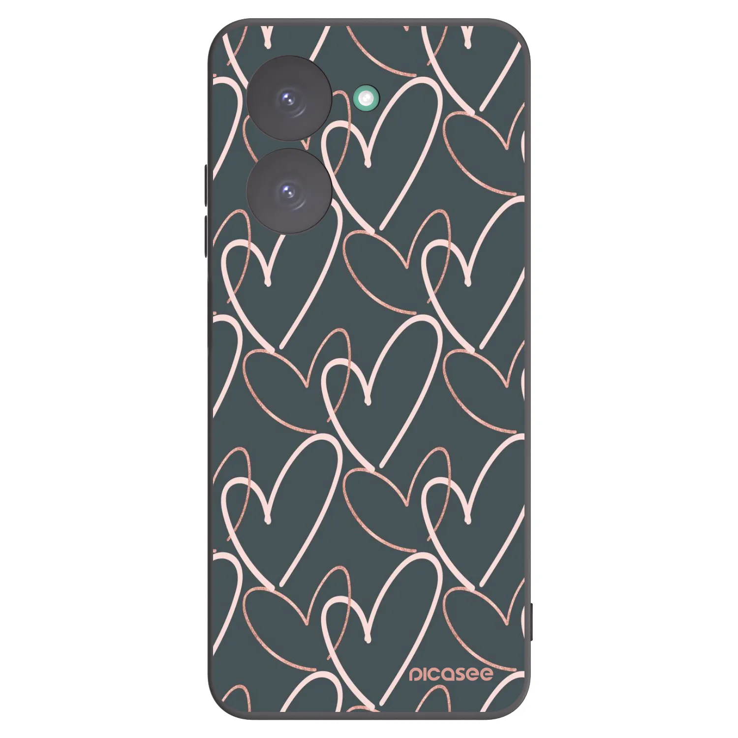 Picasee fekete szilikon tok az alábbi mobiltelefonokra Xiaomi Redmi A5 - Lots of love