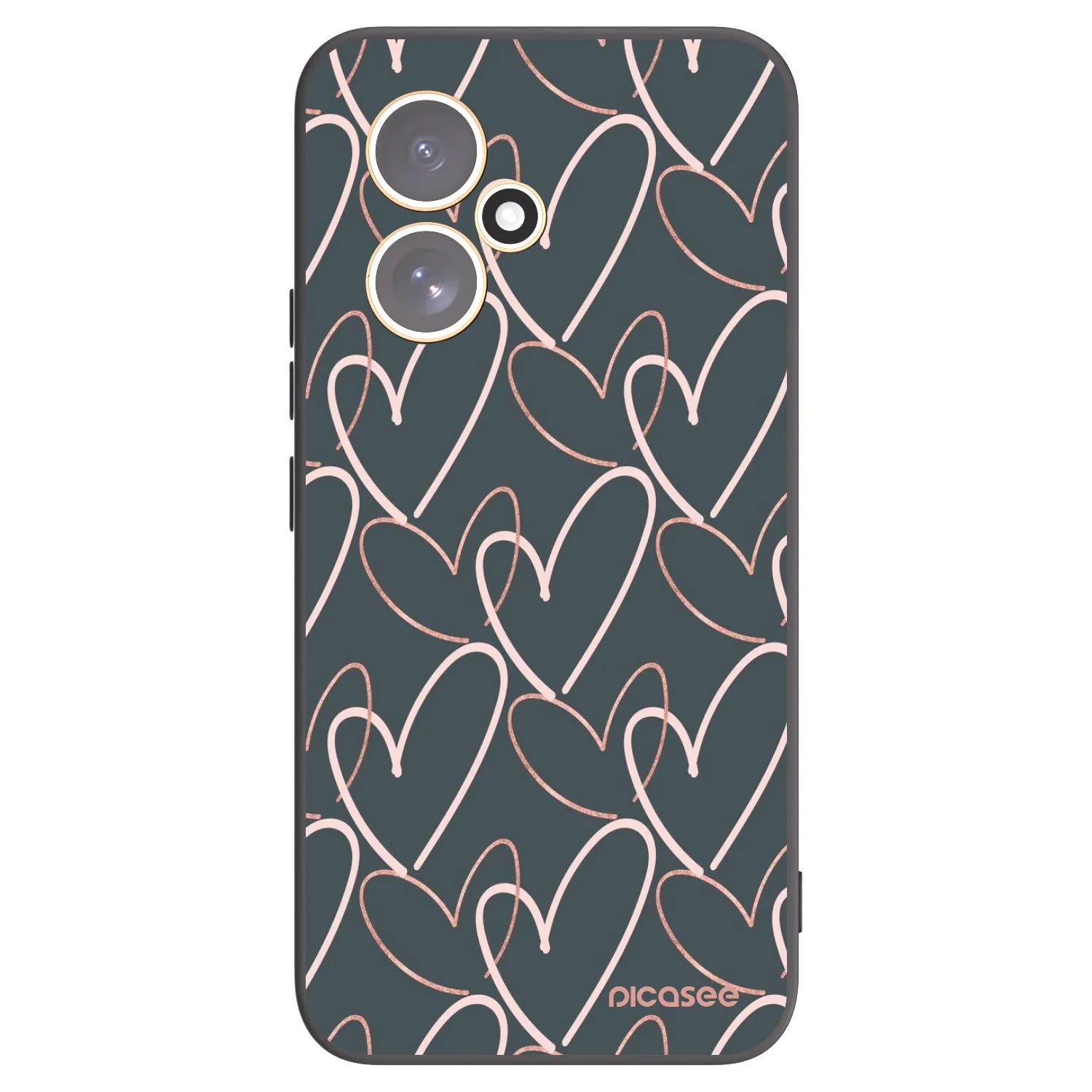 Picasee fekete szilikon tok az alábbi mobiltelefonokra Honor 400 5G - Lots of love