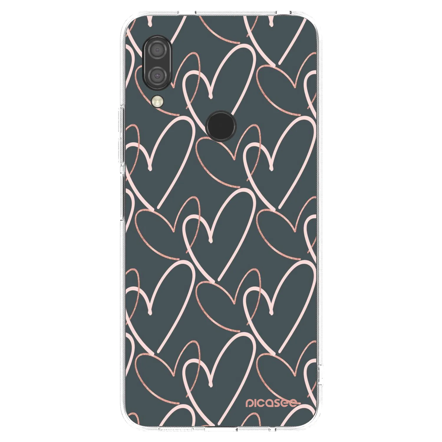 Picasee átlátszó szilikon tok az alábbi mobiltelefonokra Xiaomi Redmi 7 - Lots of love