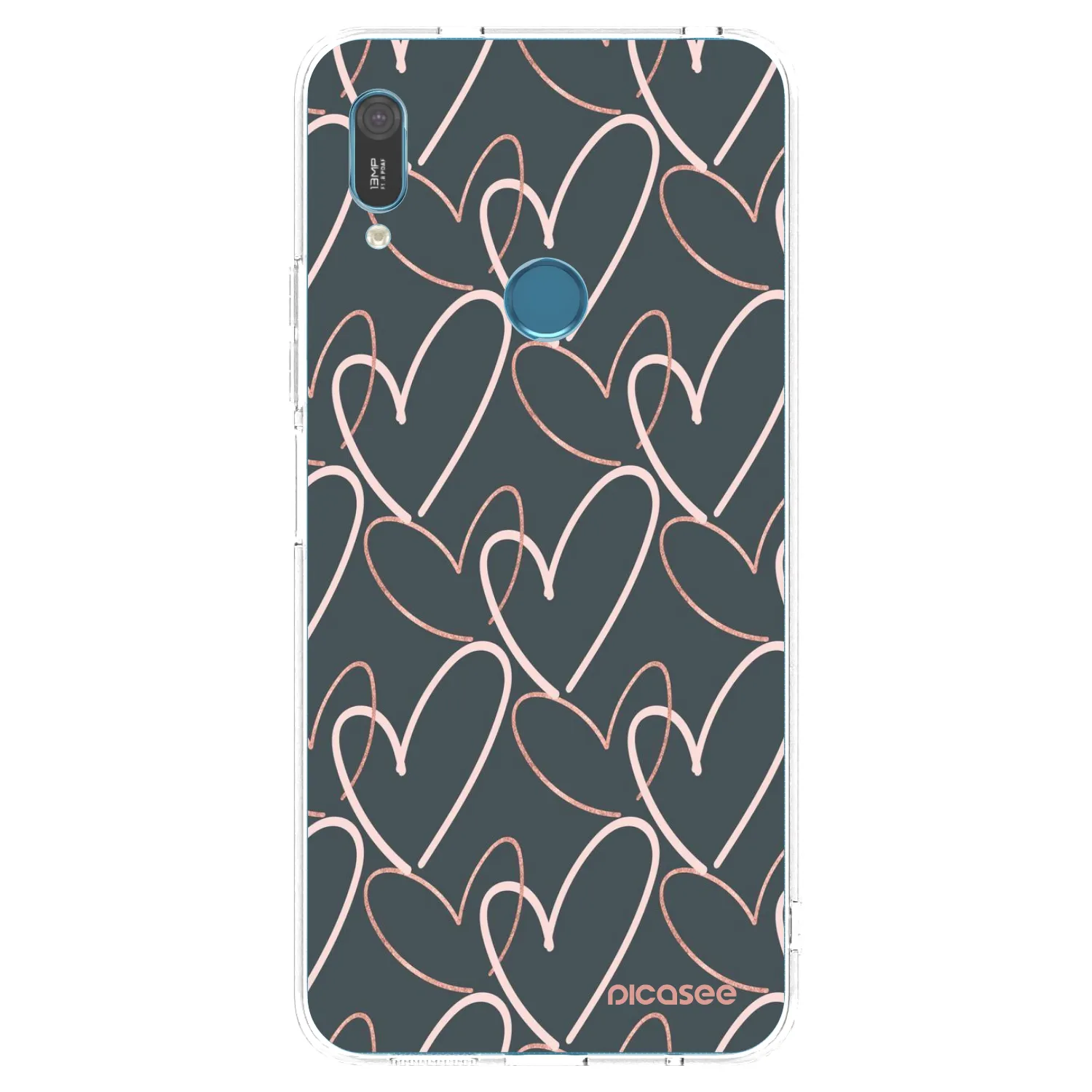 Picasee átlátszó szilikon tok az alábbi mobiltelefonokra Huawei Y6 2019 - Lots of love