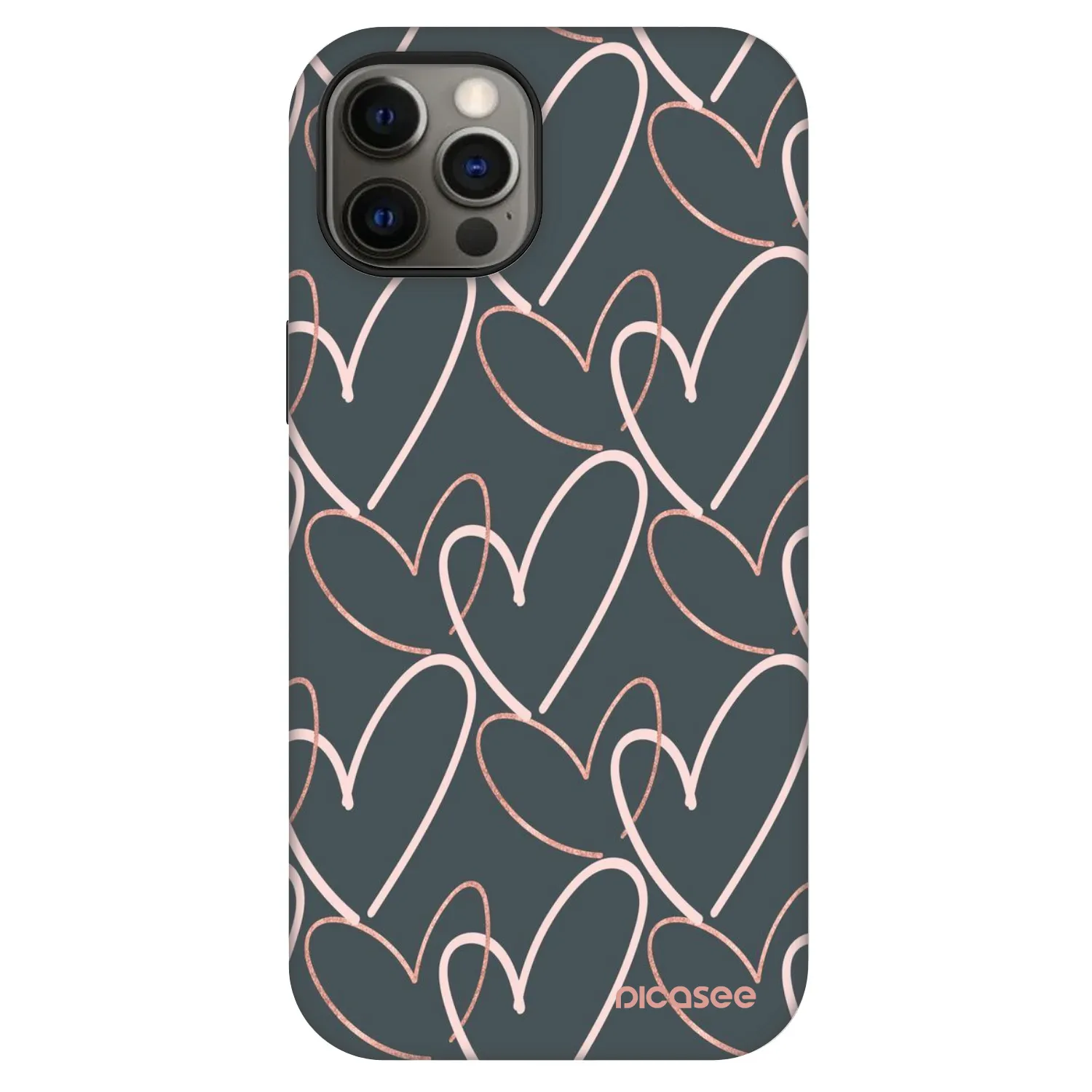 Picasee Fashion Case MagSafe Apple iPhone 12 Pro - Lots of love