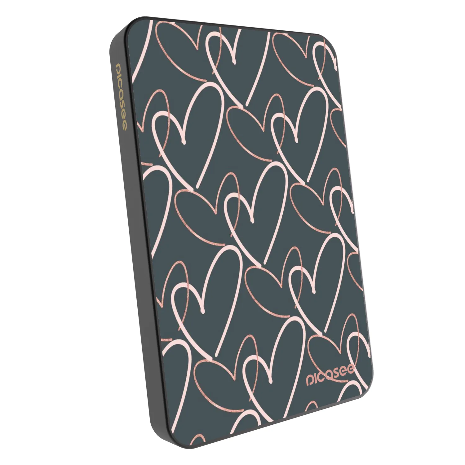 Picasee Powerbank MagSafe 5 000 mAh Szürke - Lots of love