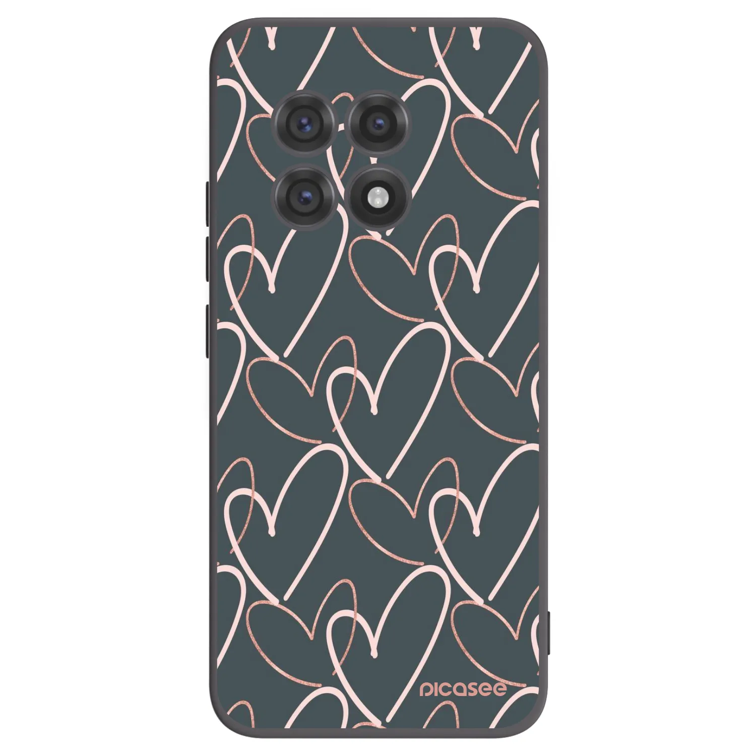 Picasee fekete szilikon tok az alábbi mobiltelefonokra OnePlus 13R 5G - Lots of love