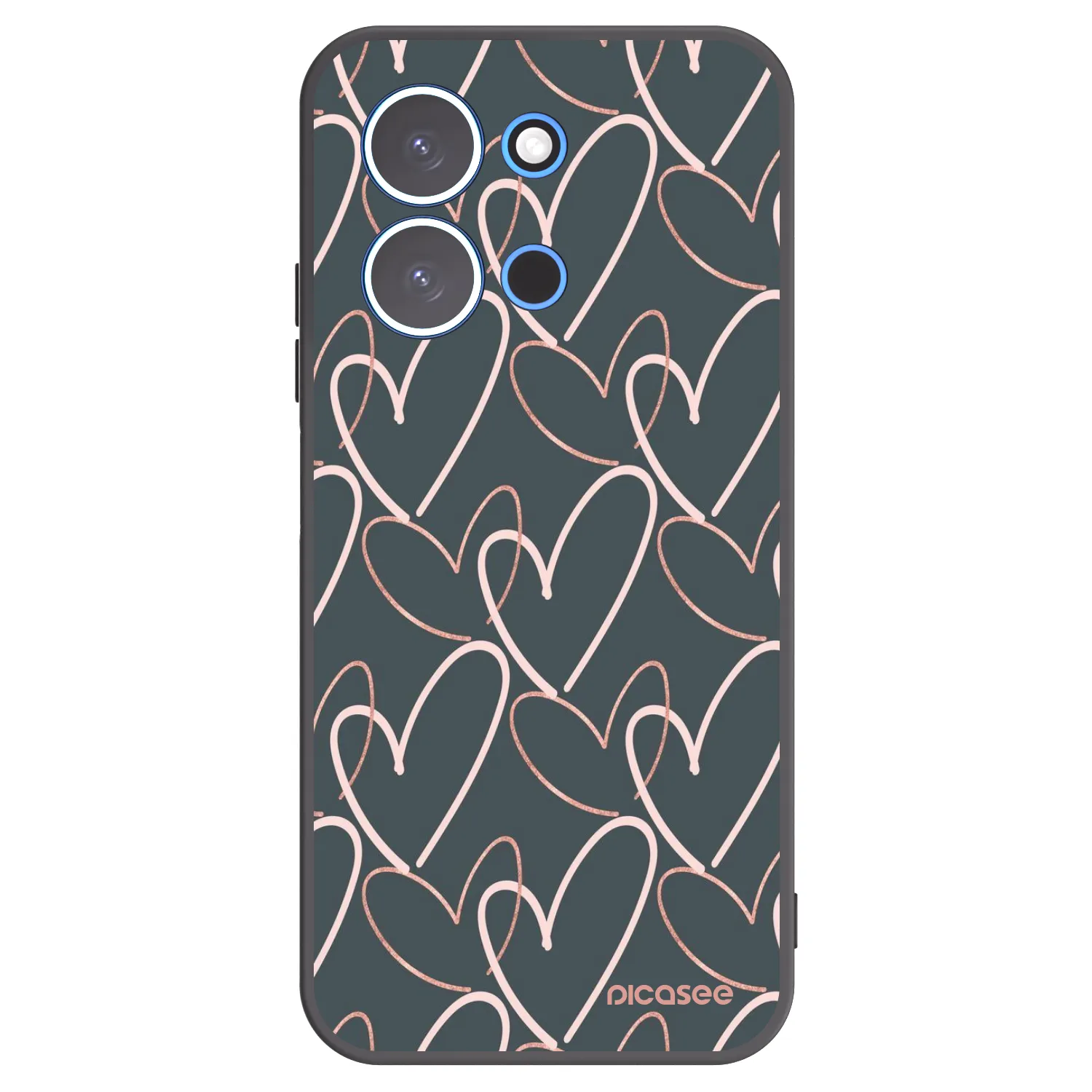 Picasee fekete szilikon tok az alábbi mobiltelefonokra Xiaomi Redmi 15C 4G - Lots of love