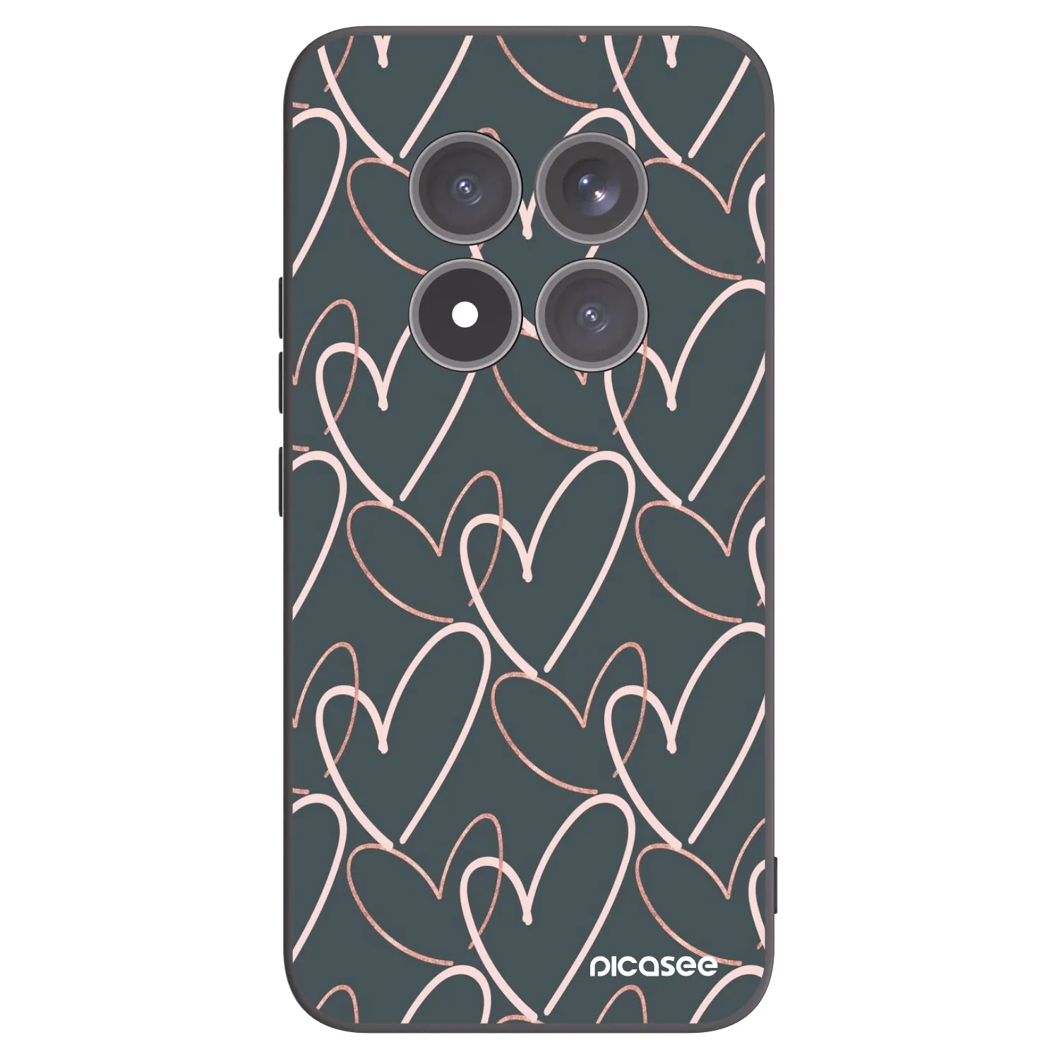 Picasee fekete szilikon tok az alábbi mobiltelefonokra Xiaomi Redmi Note 15 Pro+ - Lots of love