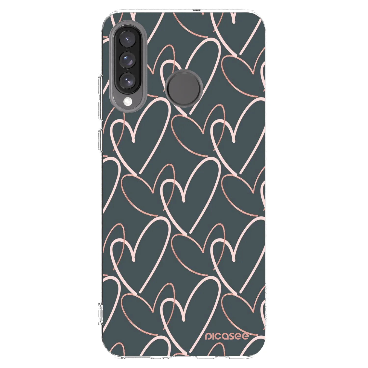 Picasee átlátszó szilikon tok az alábbi mobiltelefonokra Huawei P30 Lite - Lots of love