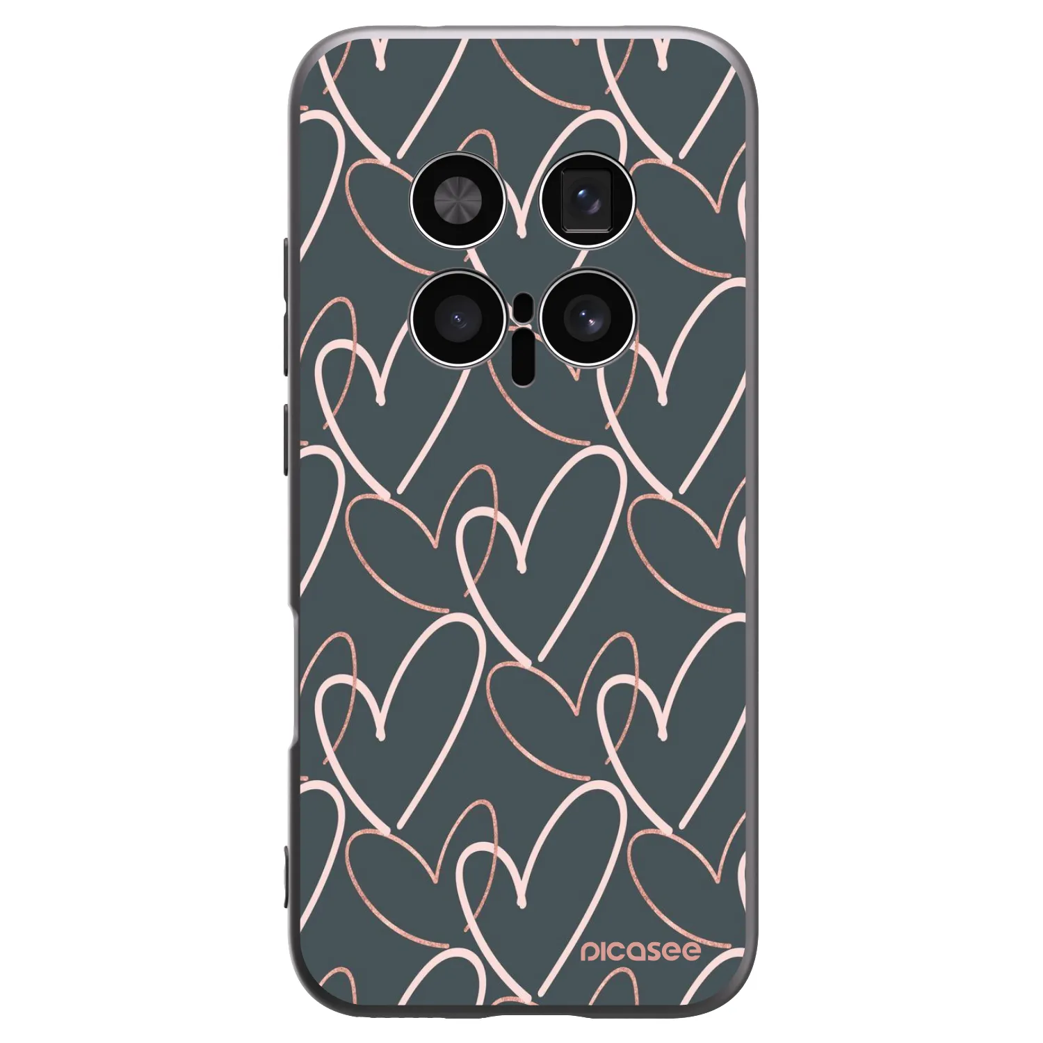 Picasee fekete szilikon tok az alábbi mobiltelefonokra Honor Magic8 Pro 5G - Lots of love