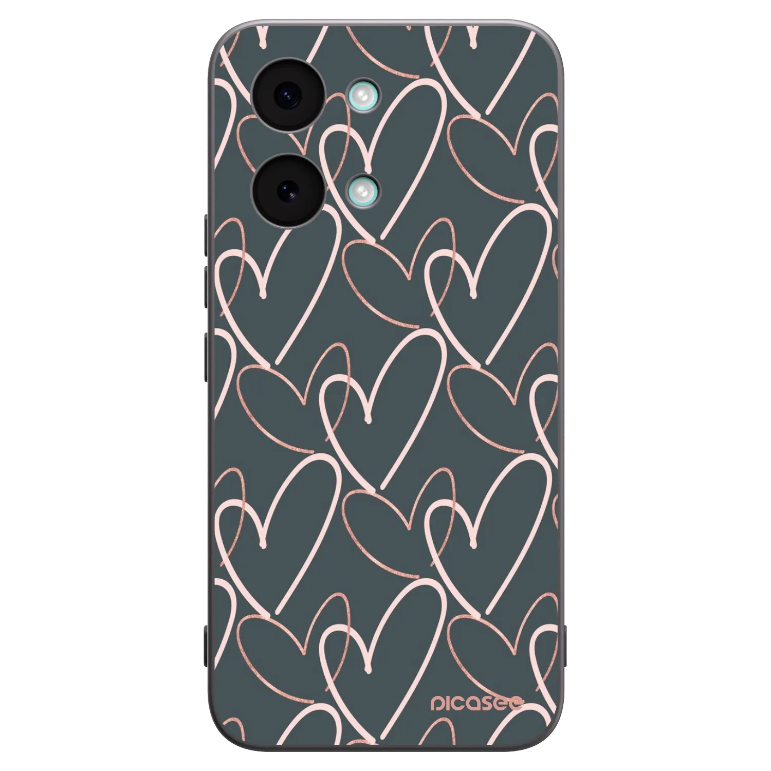 Picasee fekete szilikon tok az alábbi mobiltelefonokra Xiaomi Poco X8 Pro Max - Lots of love
