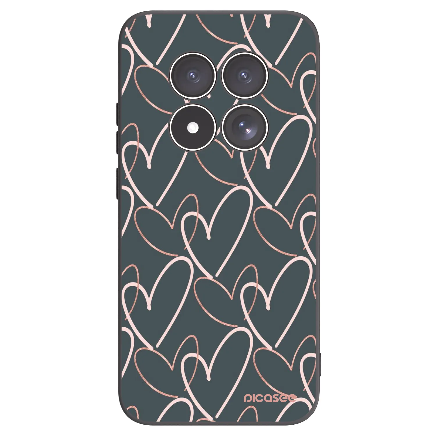 Picasee fekete szilikon tok az alábbi mobiltelefonokra Xiaomi Redmi Note 15 Pro 5G - Lots of love