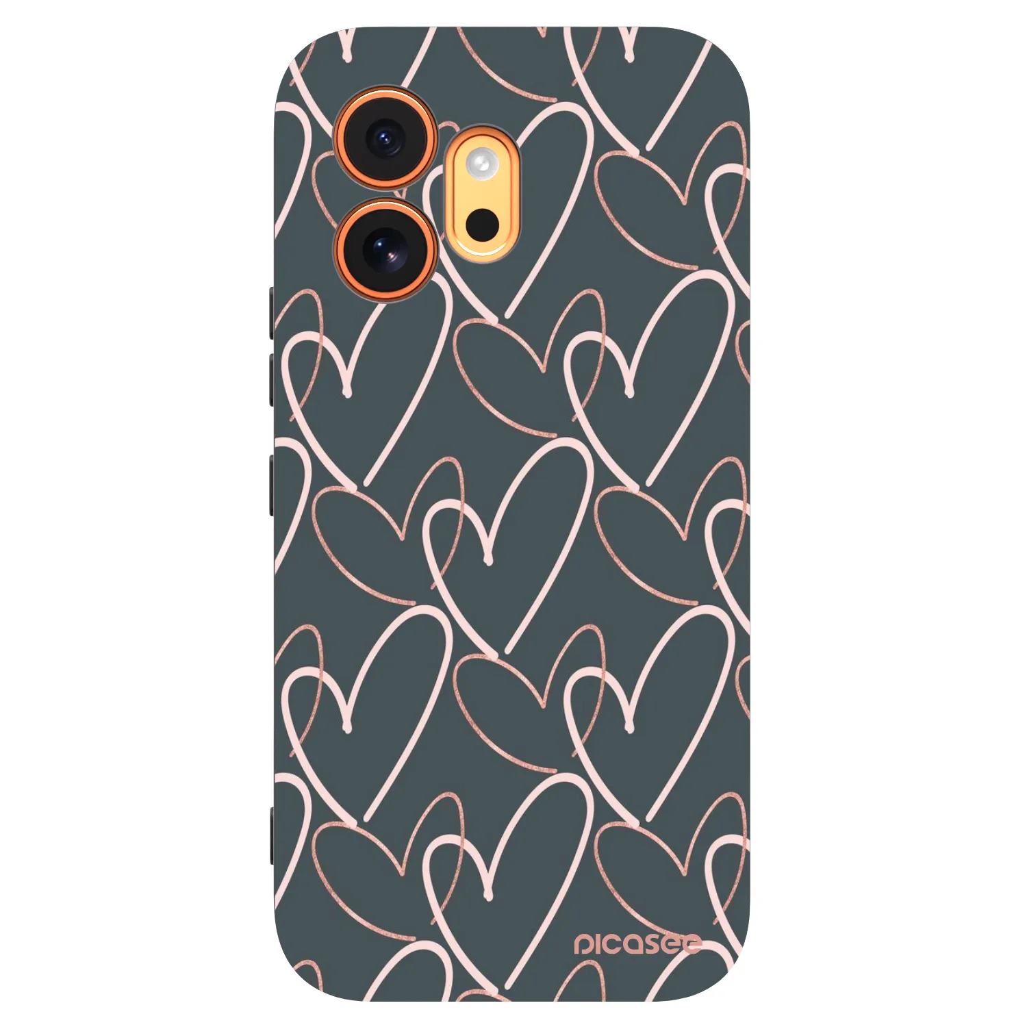 Picasee fekete szilikon tok az alábbi mobiltelefonokra Honor 600 - Lots of love