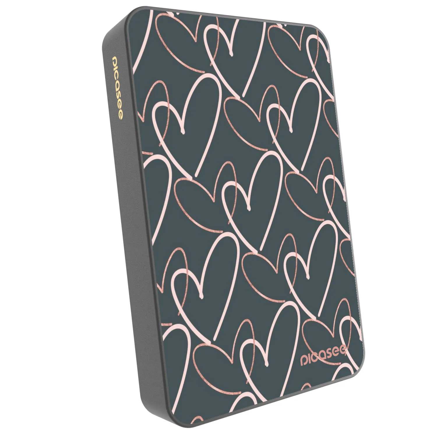 Picasee Powerbank MagSafe 10 000 mAh Szürke - Lots of love