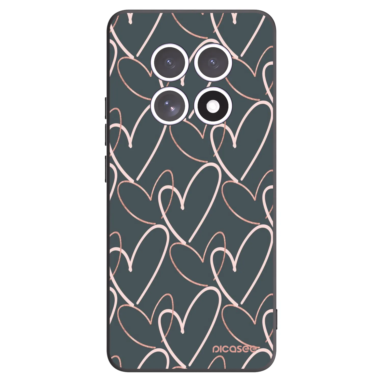 Picasee fekete szilikon tok az alábbi mobiltelefonokra Xiaomi Redmi Note 15 5G - Lots of love