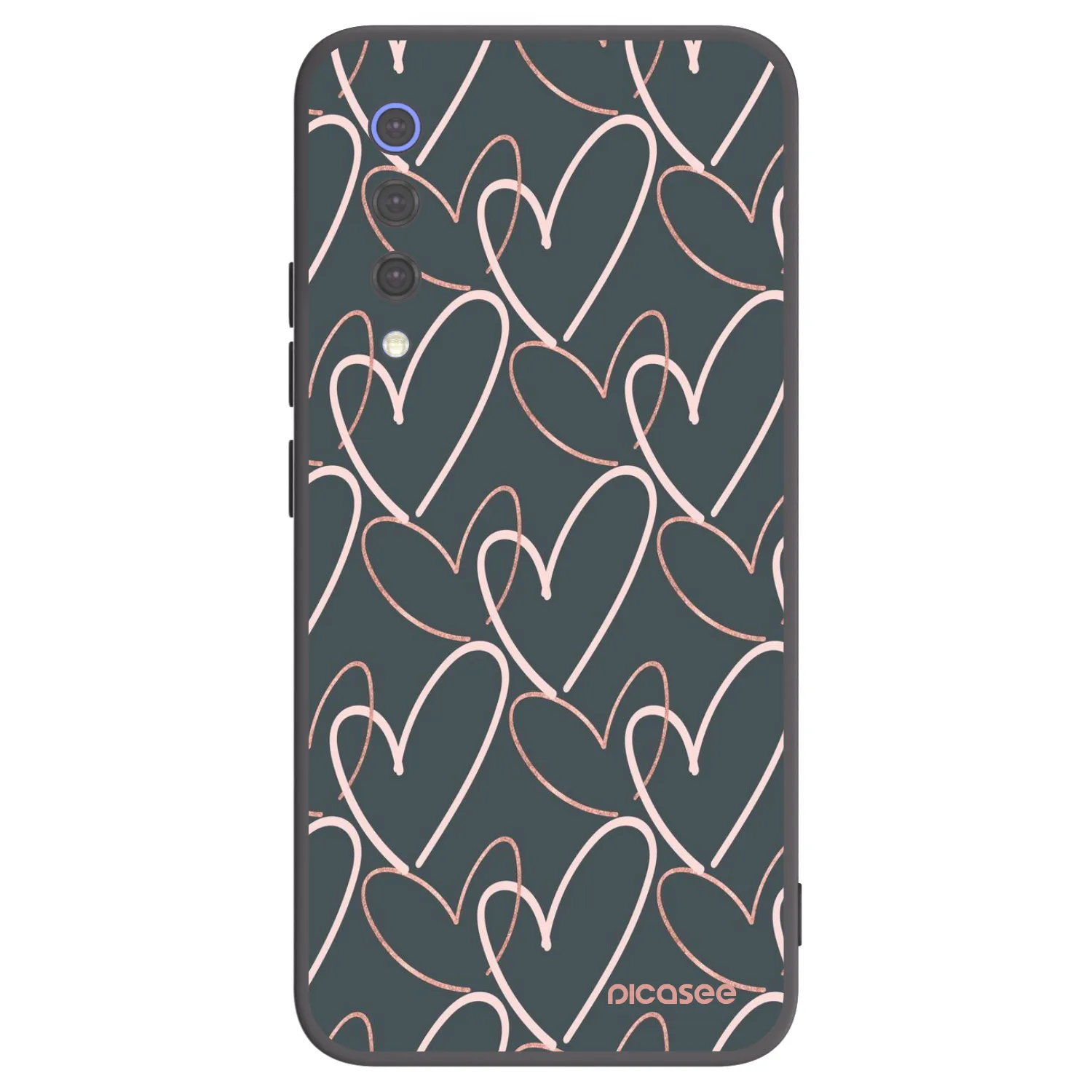 Picasee fekete szilikon tok az alábbi mobiltelefonokra Xiaomi Mi 9 SE - Lots of love