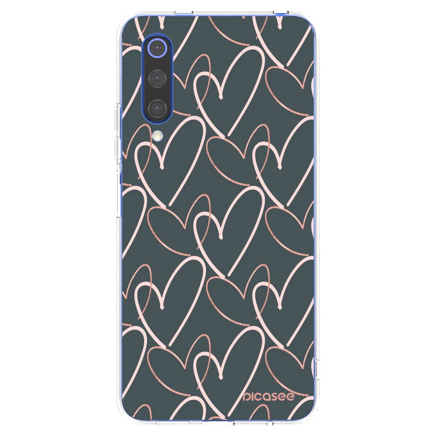 Picasee átlátszó szilikon tok az alábbi mobiltelefonokra Xiaomi Mi 9 SE - Lots of love