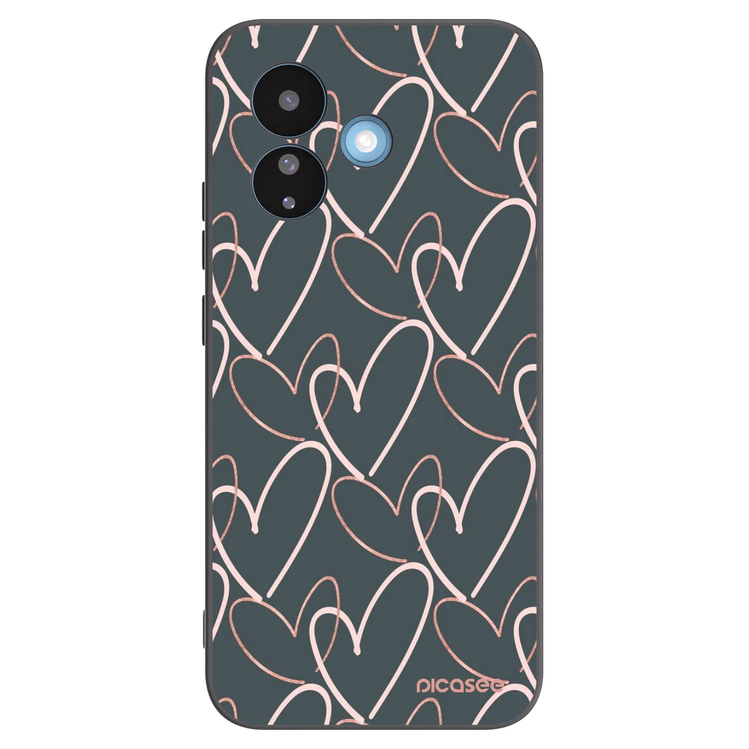 Picasee fekete szilikon tok az alábbi mobiltelefonokra Xiaomi Redmi Note 17 Pro 5G - Lots of love