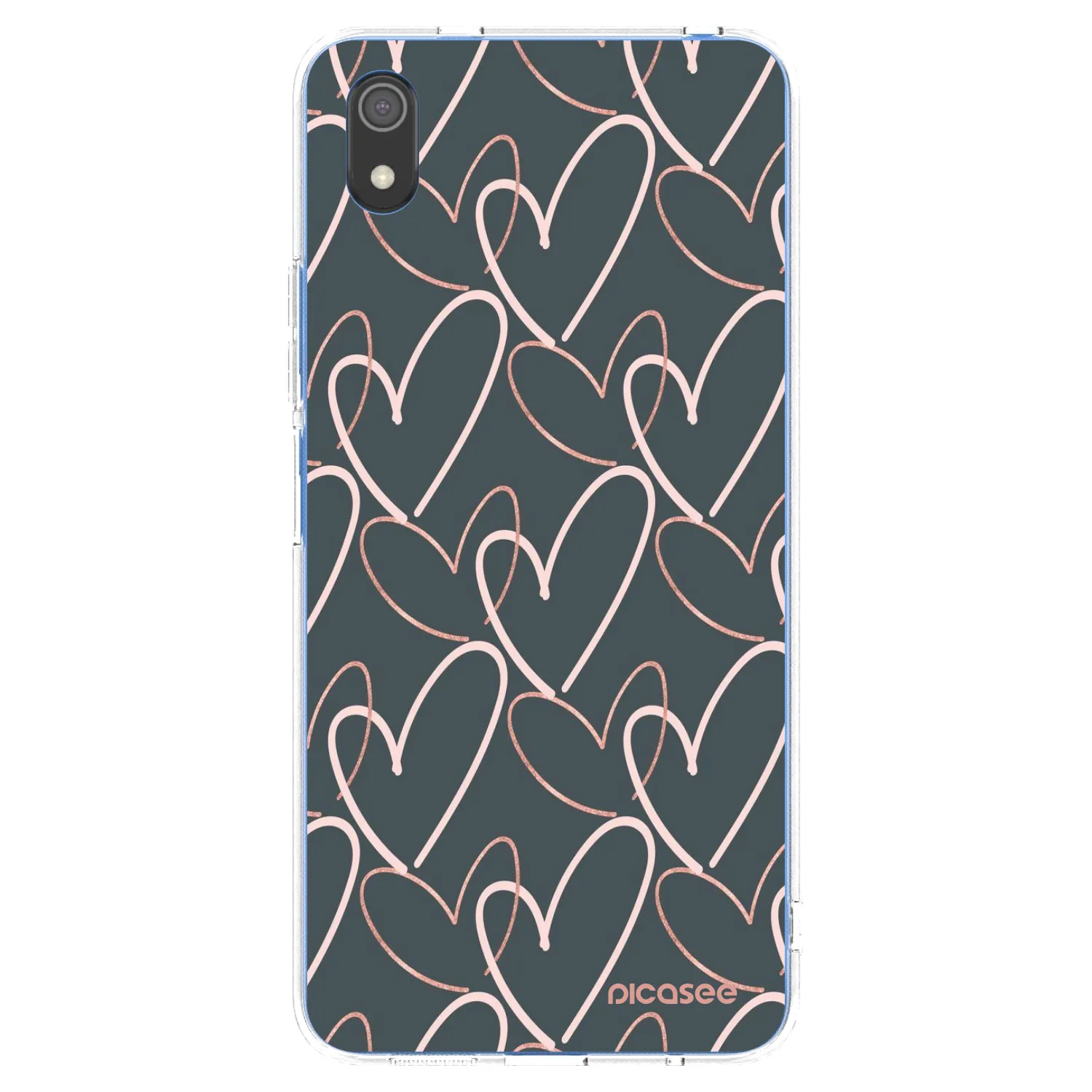 Picasee átlátszó szilikon tok az alábbi mobiltelefonokra Xiaomi Redmi 7A - Lots of love