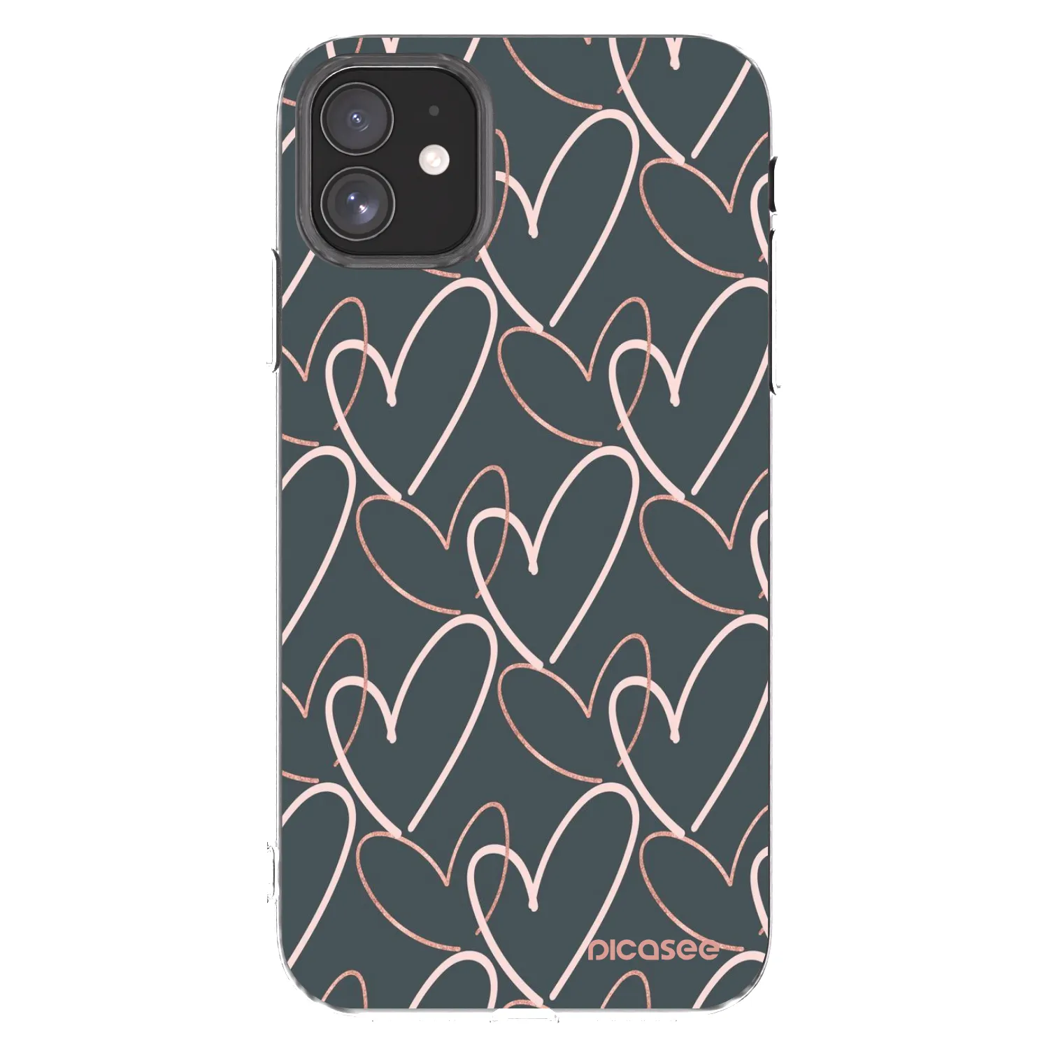 Picasee átlátszó szilikon tok az alábbi mobiltelefonokra Apple iPhone 11 - Lots of love