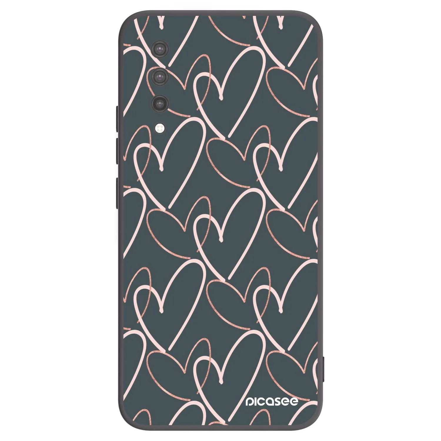 Picasee fekete szilikon tok az alábbi mobiltelefonokra Xiaomi Mi 9 Lite - Lots of love