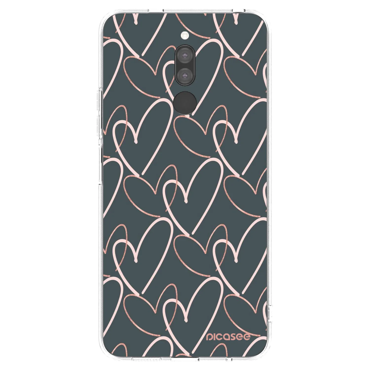 Picasee átlátszó szilikon tok az alábbi mobiltelefonokra Xiaomi Redmi 8 - Lots of love