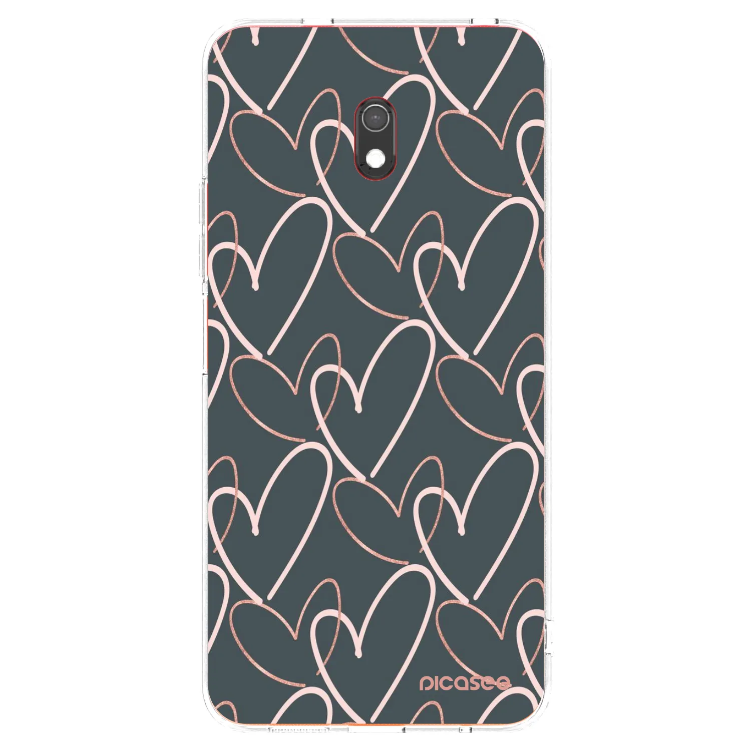 Picasee átlátszó szilikon tok az alábbi mobiltelefonokra Xiaomi Redmi 8A - Lots of love