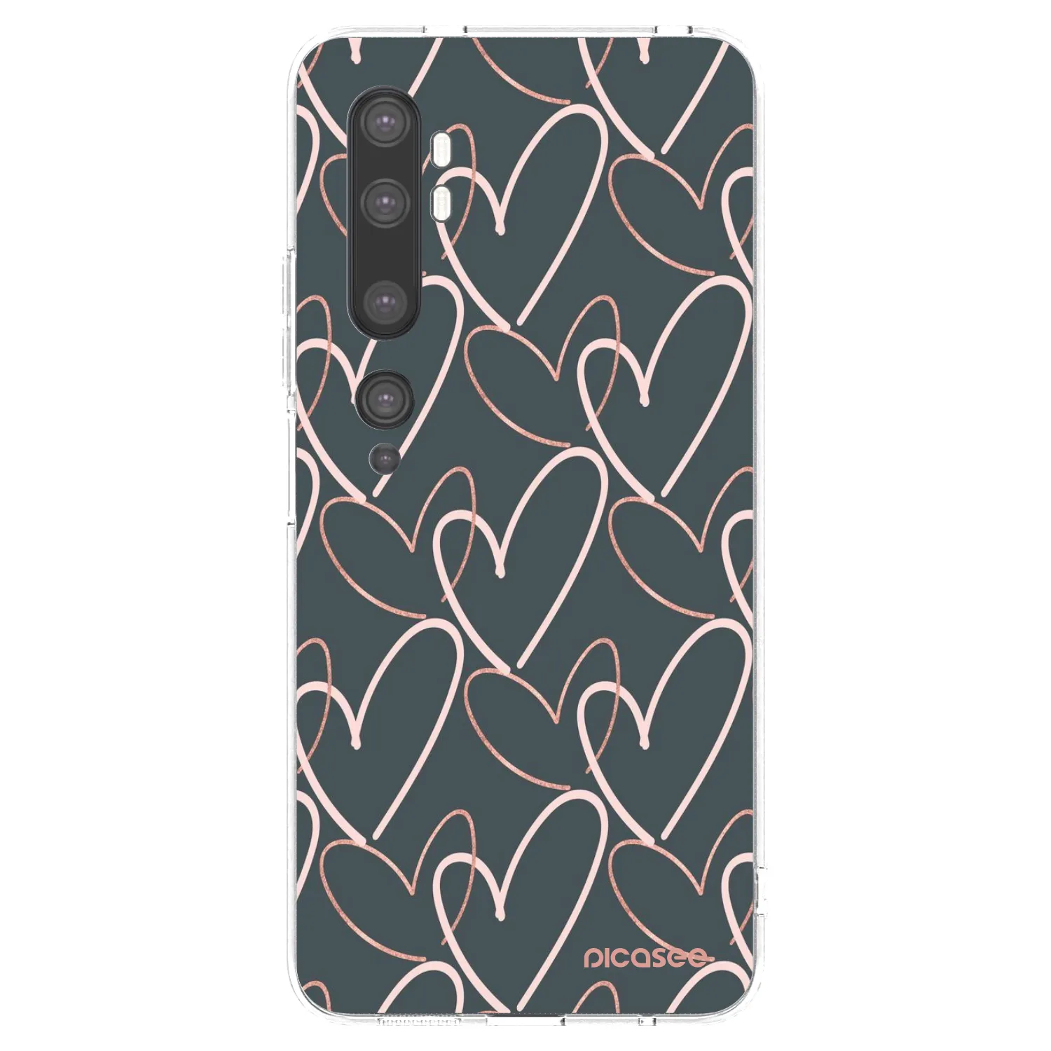 Picasee átlátszó szilikon tok az alábbi mobiltelefonokra Xiaomi Mi Note 10 (Pro) - Lots of love