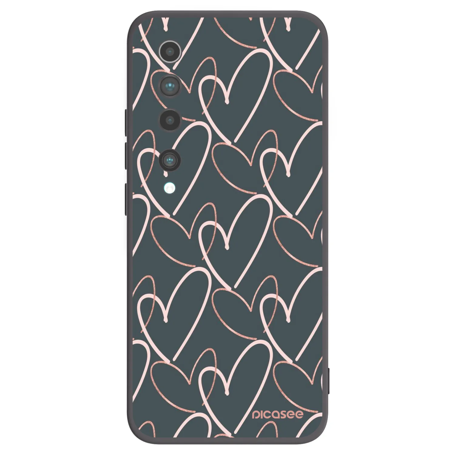 Picasee fekete szilikon tok az alábbi mobiltelefonokra Xiaomi Mi 10 - Lots of love