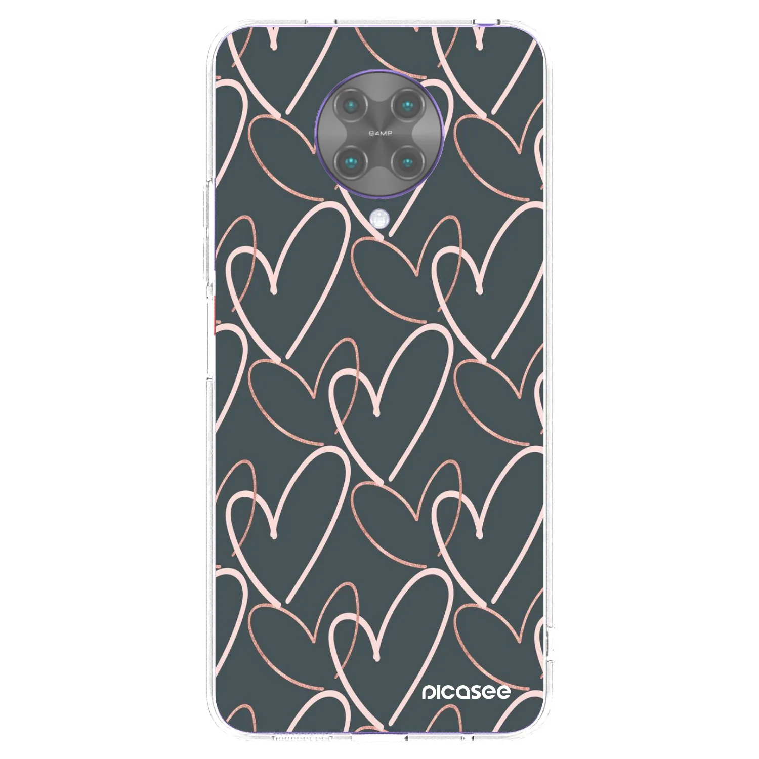 Picasee átlátszó szilikon tok az alábbi mobiltelefonokra Xiaomi Poco F2 Pro - Lots of love