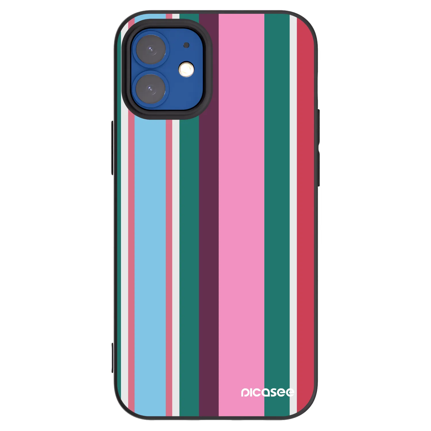 Picasee fekete szilikon tok az alábbi mobiltelefonokra Apple iPhone 12 mini - Cabana club