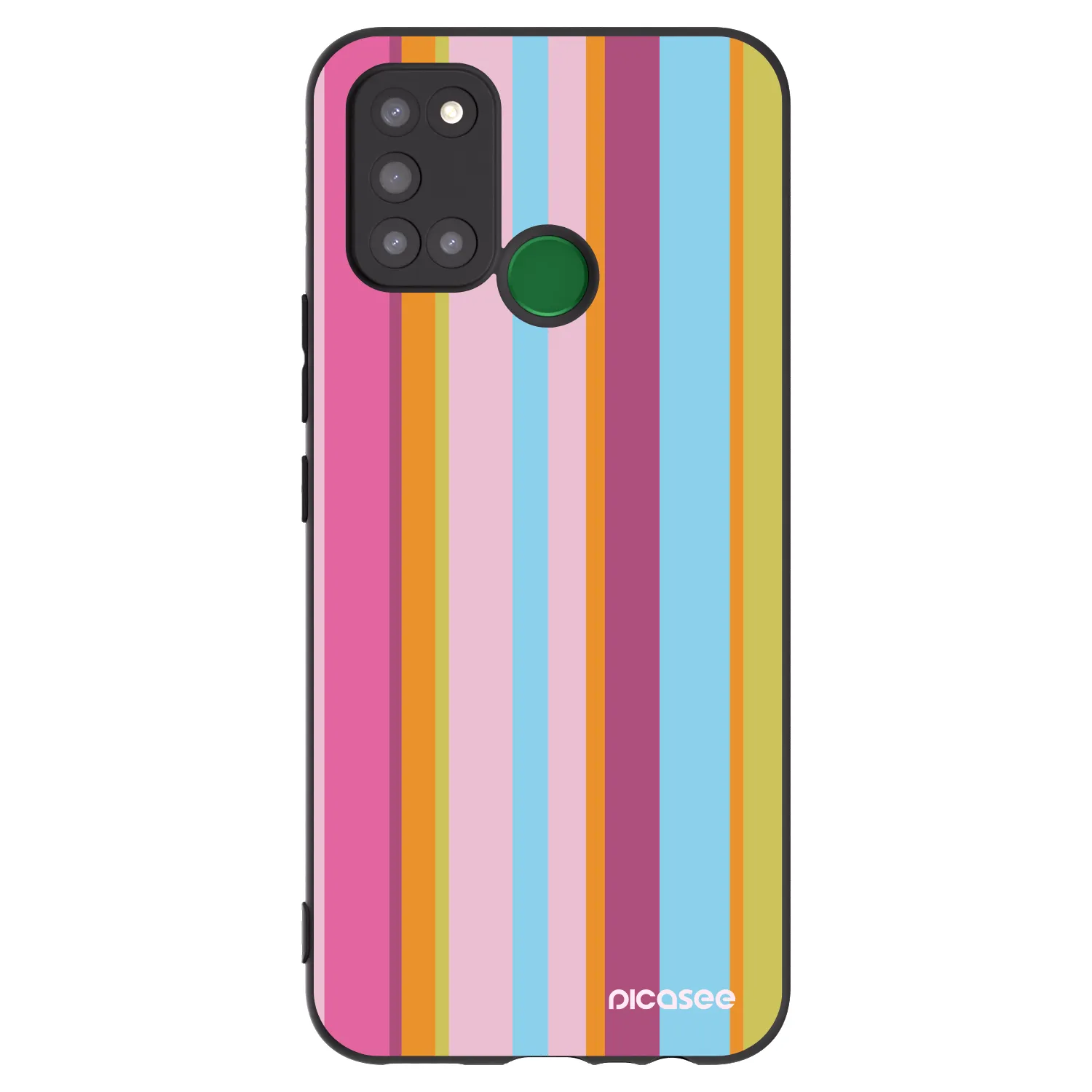 Picasee fekete szilikon tok az alábbi mobiltelefonokra Realme 7i - Golden hour