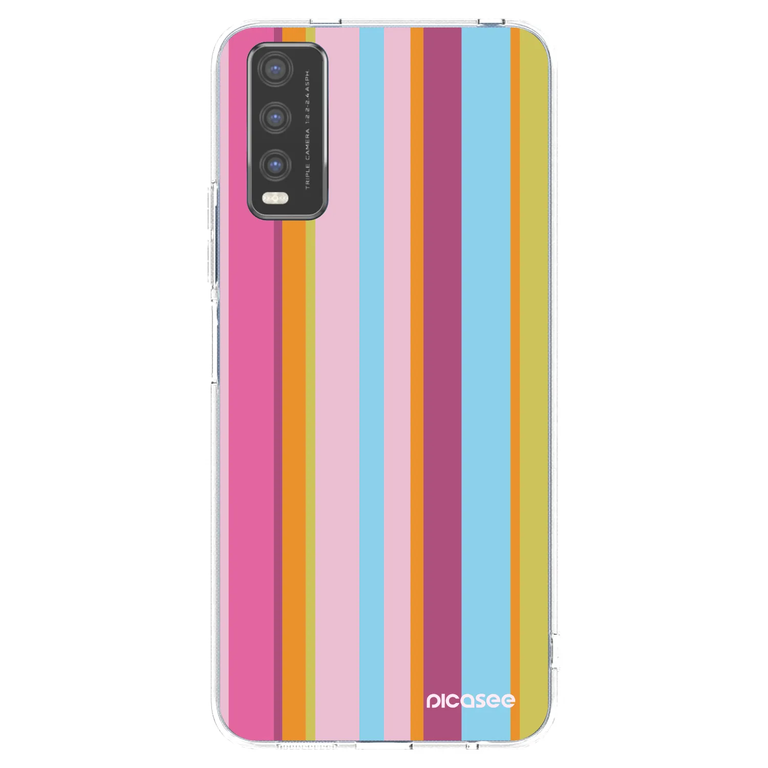 Picasee átlátszó szilikon tok az alábbi mobiltelefonokra Vivo Y20s - Golden hour