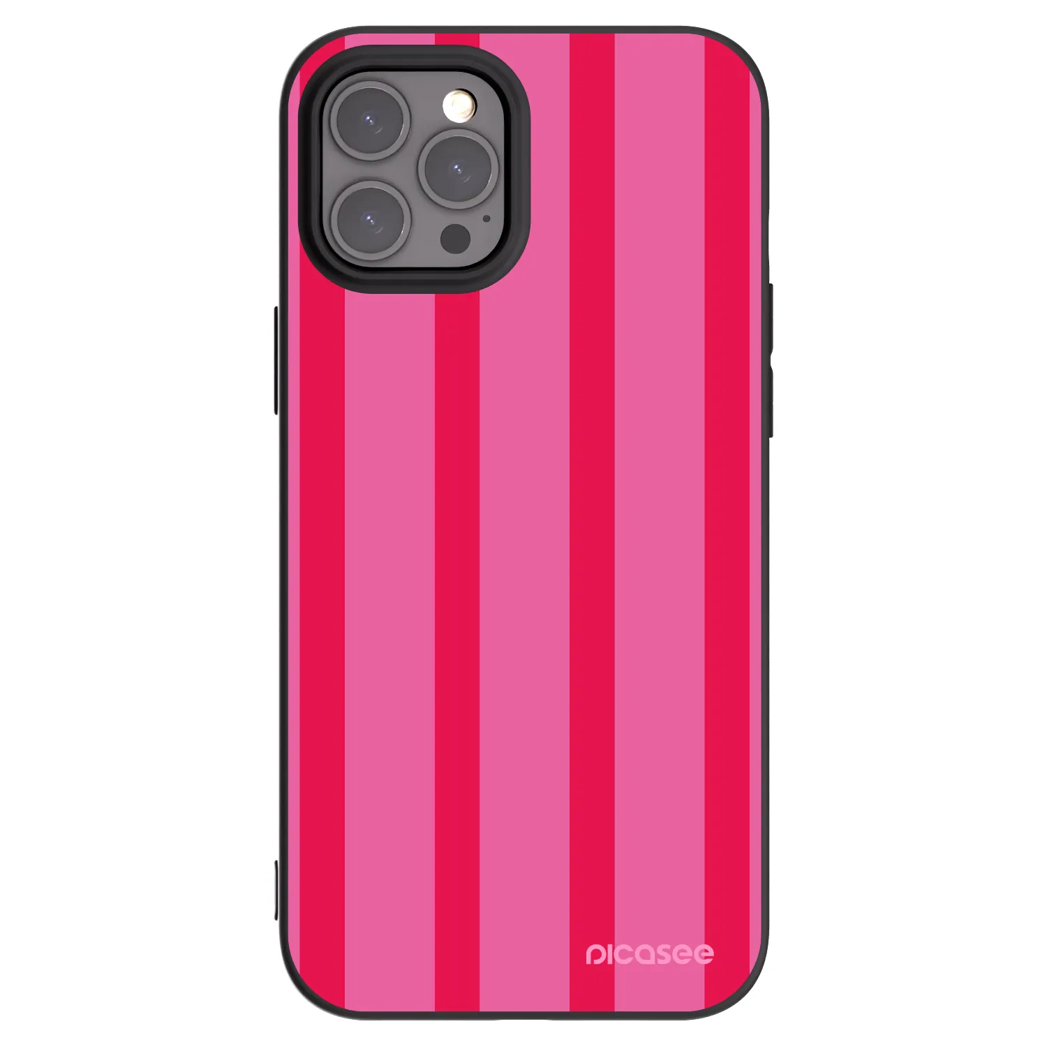 Picasee fekete szilikon tok az alábbi mobiltelefonokra Apple iPhone 12 Pro Max - Hot tropic