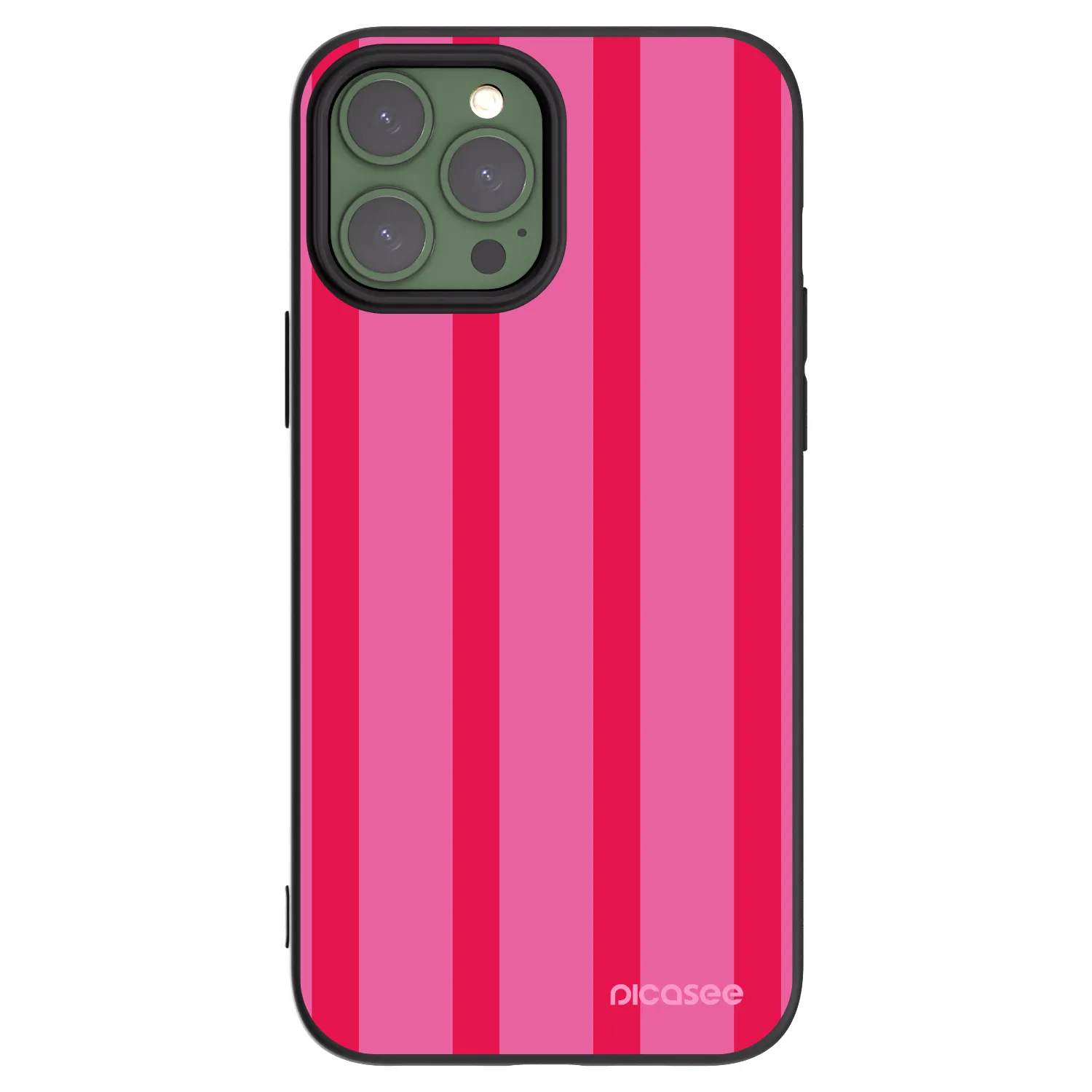 Picasee fekete szilikon tok az alábbi mobiltelefonokra Apple iPhone 13 Pro Max - Hot tropic