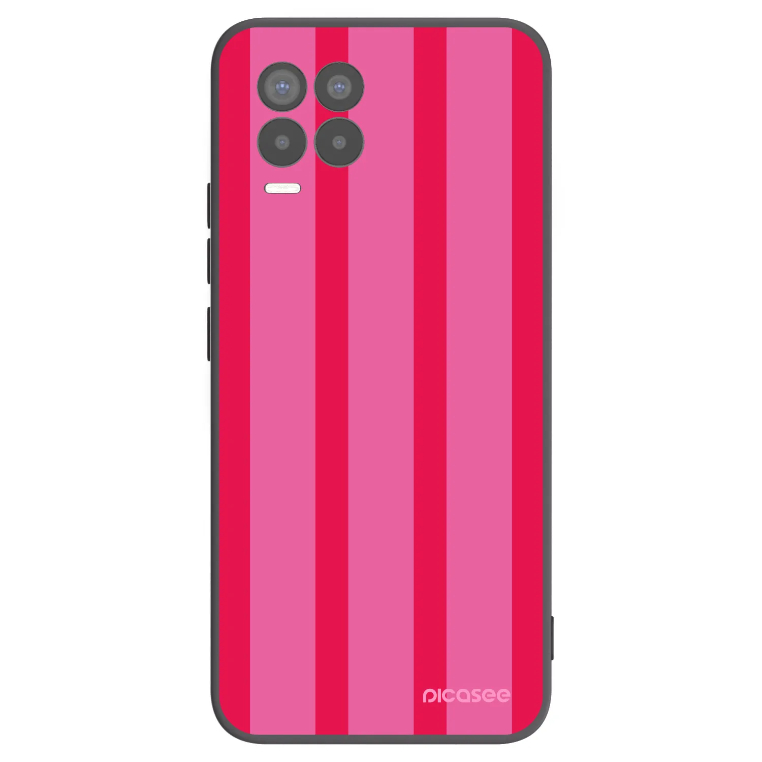 Picasee fekete szilikon tok az alábbi mobiltelefonokra Realme 8 Pro - Hot tropic