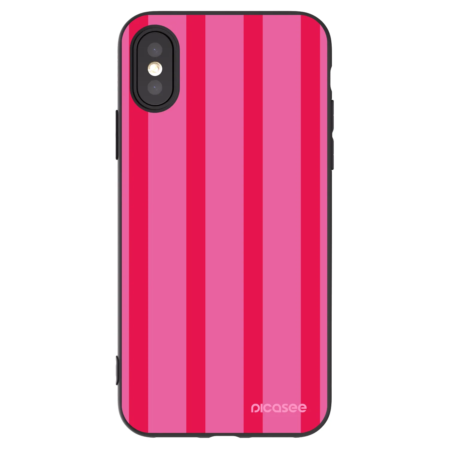 Picasee fekete szilikon tok az alábbi mobiltelefonokra Apple iPhone X/XS - Hot tropic