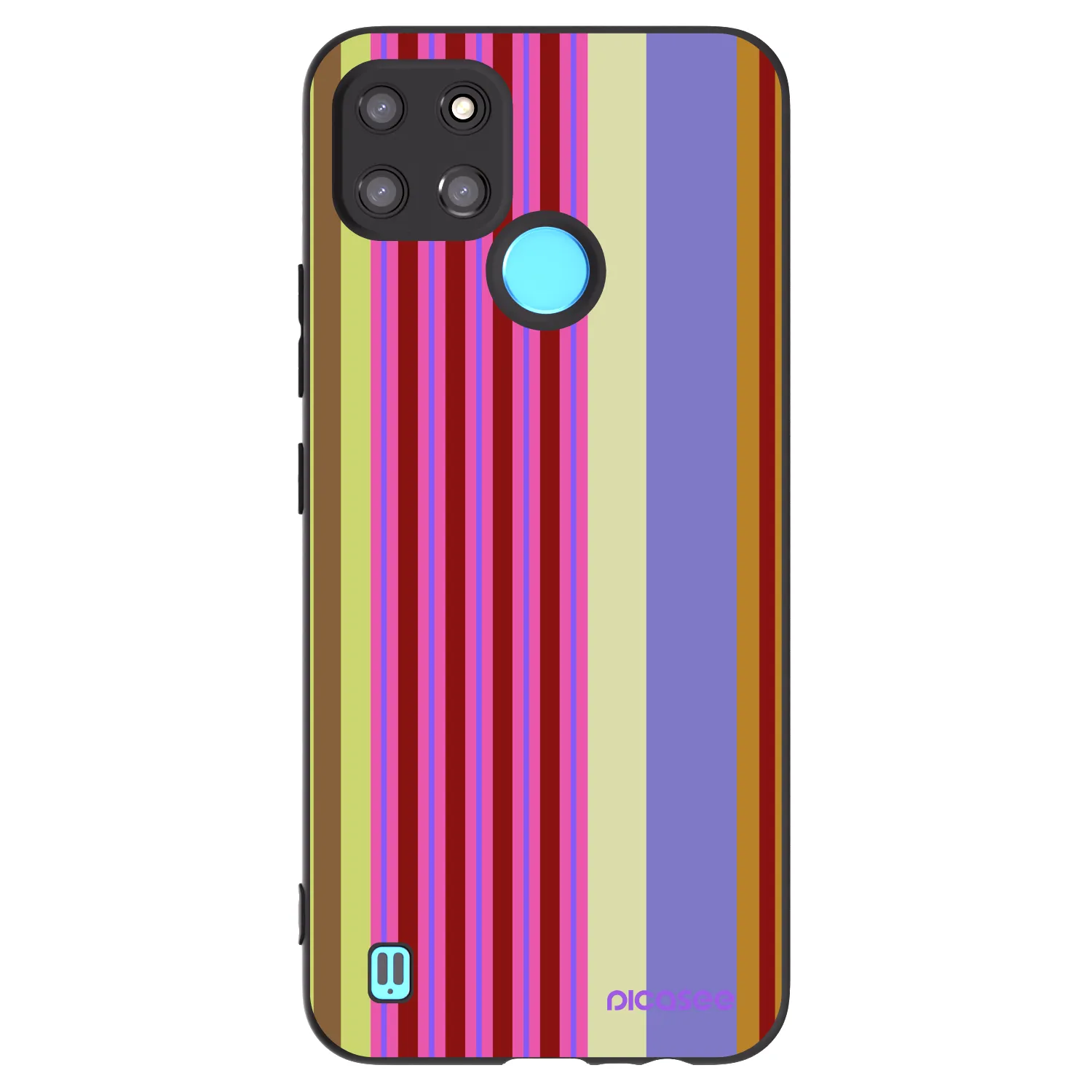 Picasee fekete szilikon tok az alábbi mobiltelefonokra Realme C21Y - Late checkout