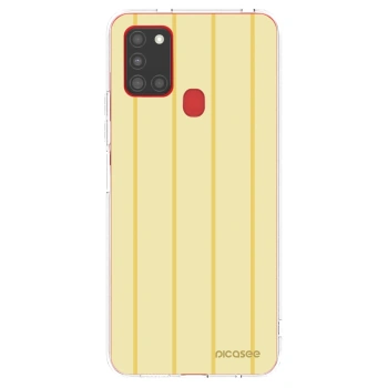 Picasee átlátszó szilikon tok az alábbi mobiltelefonokra Samsung Galaxy A21s - Liquid sunshine