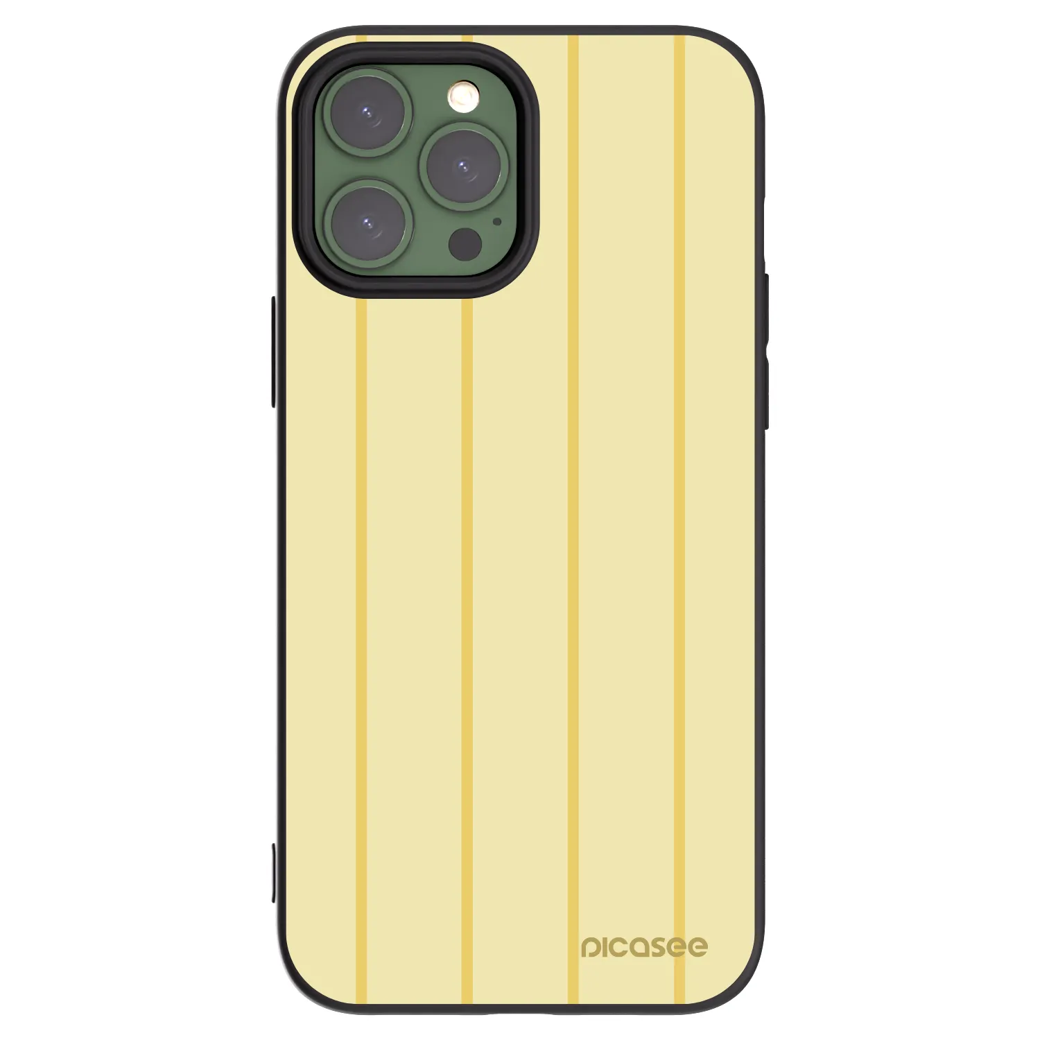 Picasee fekete szilikon tok az alábbi mobiltelefonokra Apple iPhone 13 Pro Max - Liquid sunshine