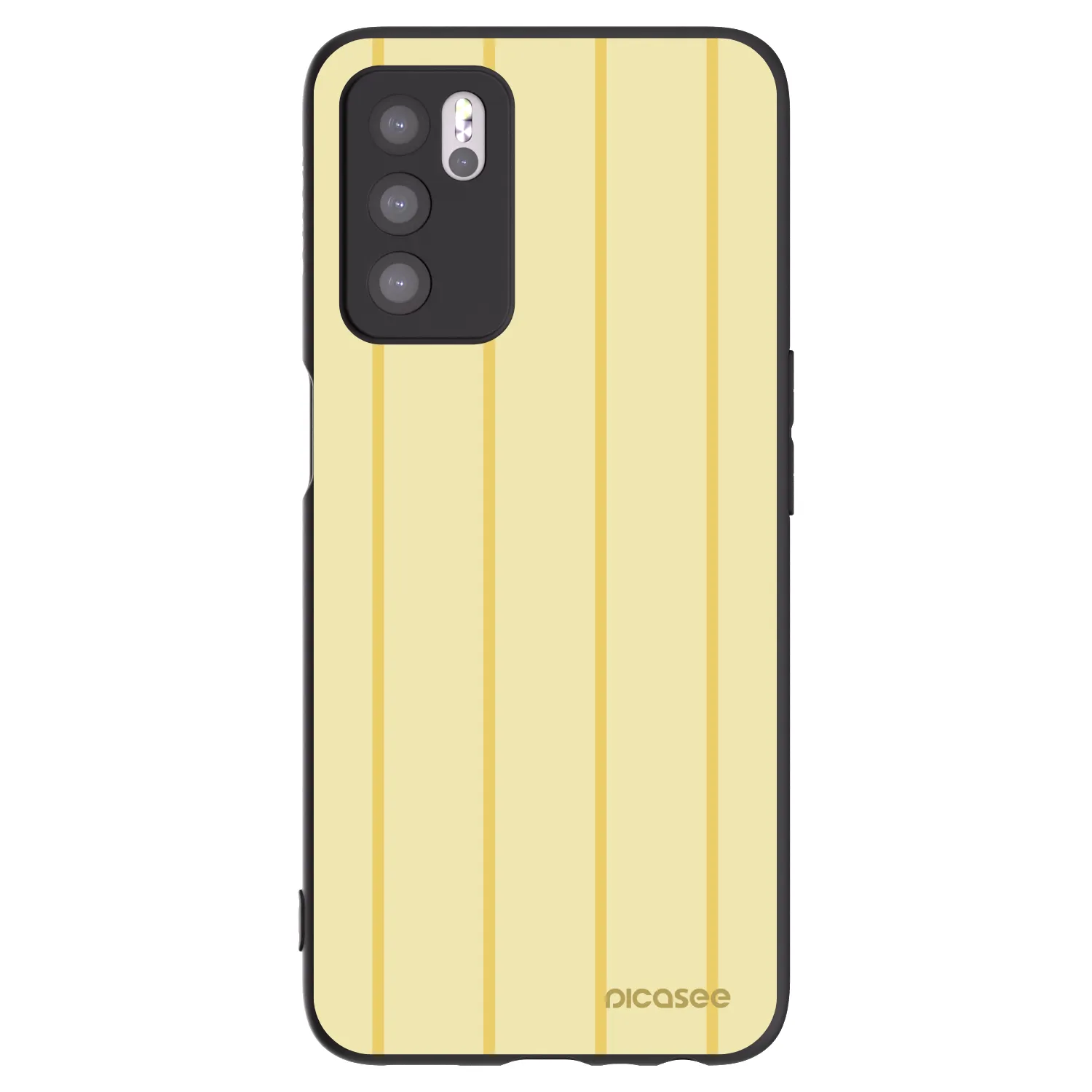 Picasee fekete szilikon tok az alábbi mobiltelefonokra OPPO A16s - Liquid sunshine
