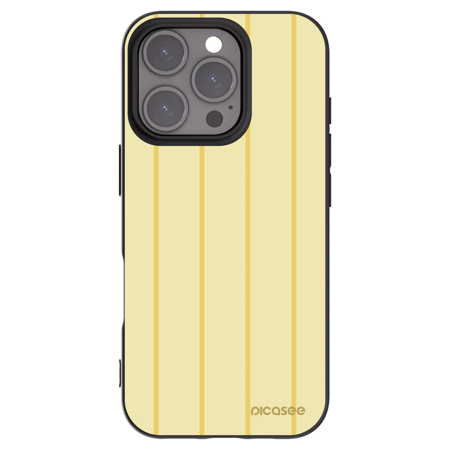 Picasee fekete szilikon tok az alábbi mobiltelefonokra Apple iPhone 16 Pro - Liquid sunshine