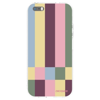 Picasee átlátszó szilikon tok az alábbi mobiltelefonokra Apple iPhone 5/5S/SE - Lobby tiles